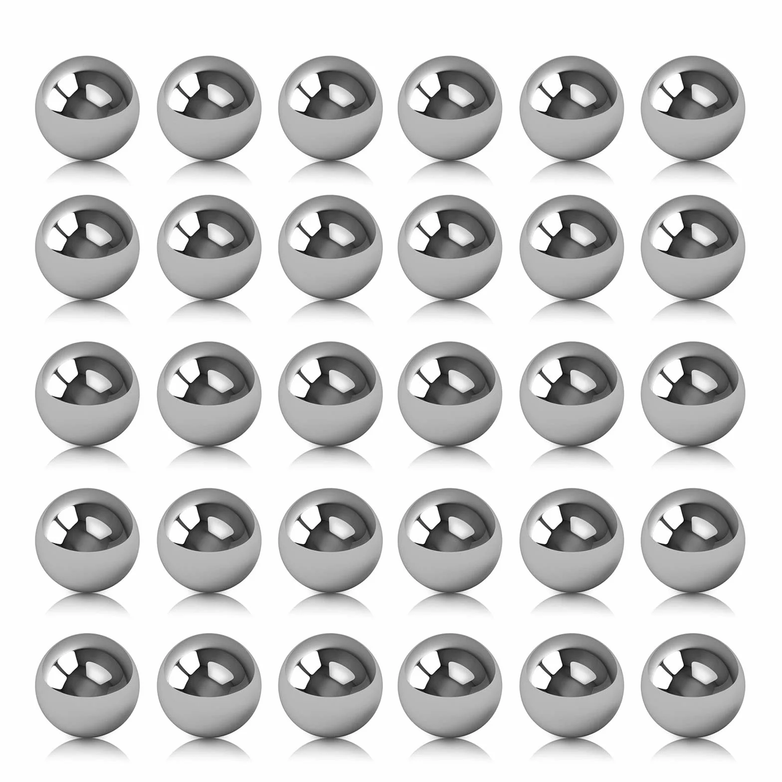 Sfera in acciaio Inossidabile, Sfere Solide Lucidate, Diametro 10 mm, 30 Pezzi