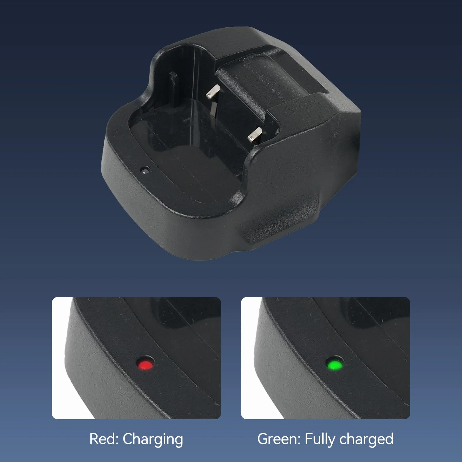 Retevis RT24 Caricabatterie Base USB Originale per Ricetrasmittente, Compatibile RT24/RT21, Nero