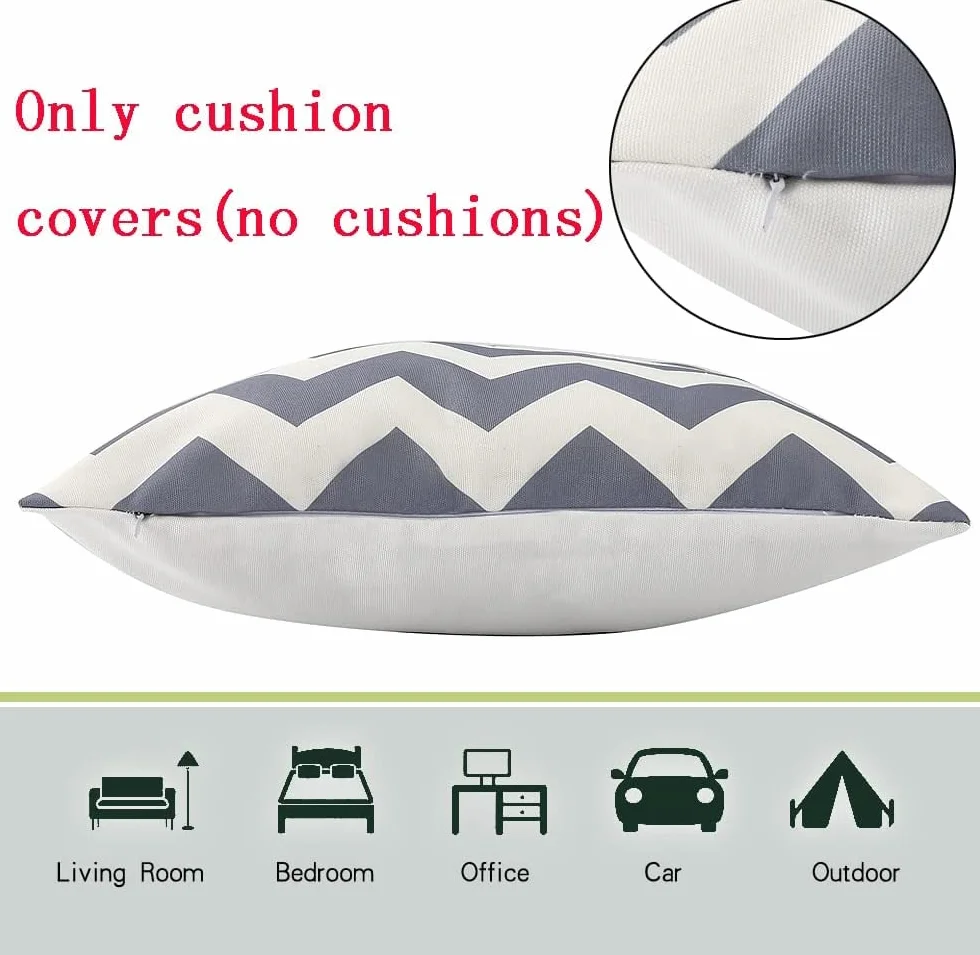 Copricuscino impermeabile per esterni, per panchina, cuscino esterno, cuscini decorativi moderni, 45,7 x 45,7 cm