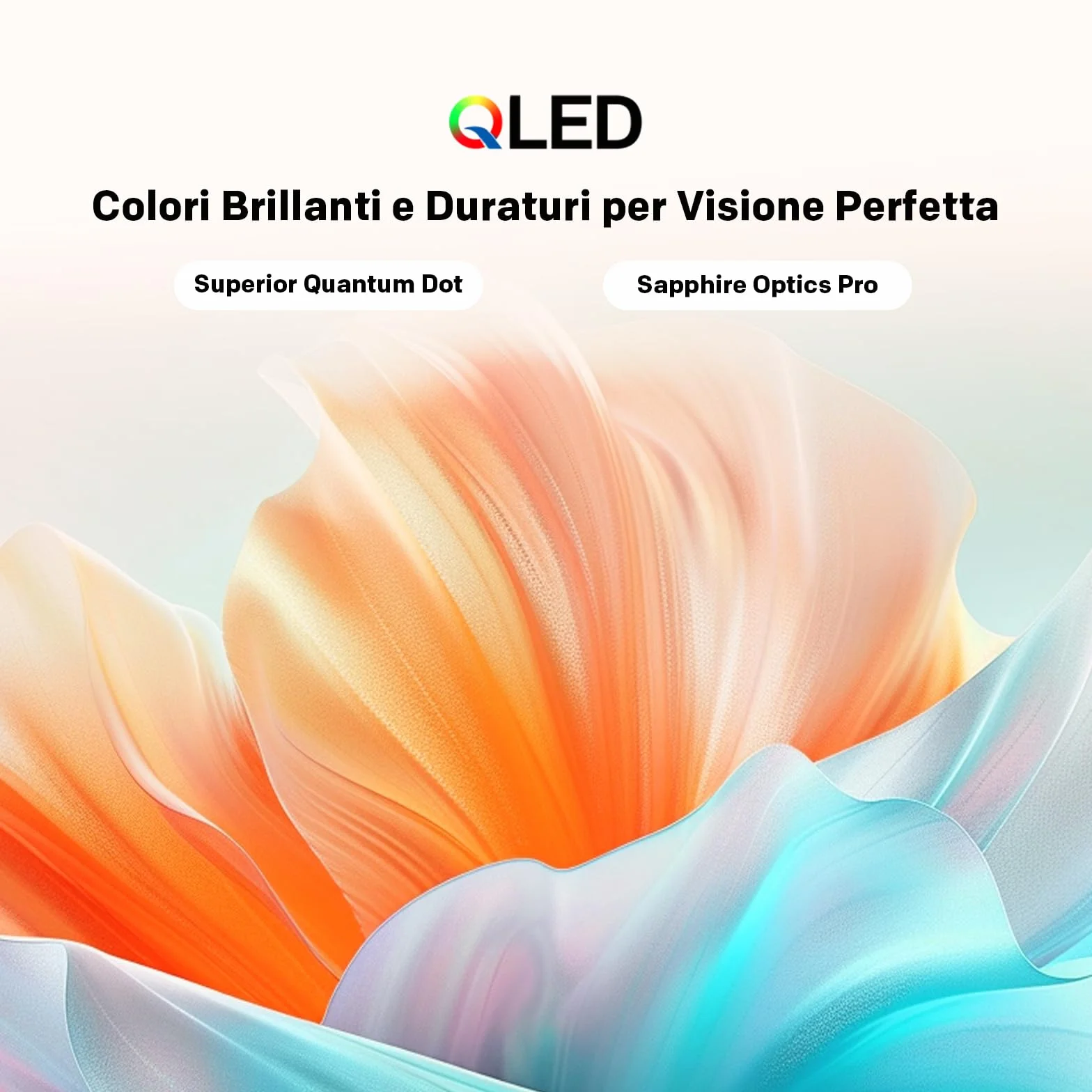 Coocaa 40 Pollici Smart TV QLED Full HD HDR 10 Dolby Audio 1.5GB RAM DVB-T/T2/C/S/S2 CI+ HEVC Main10 40CTQH38Z