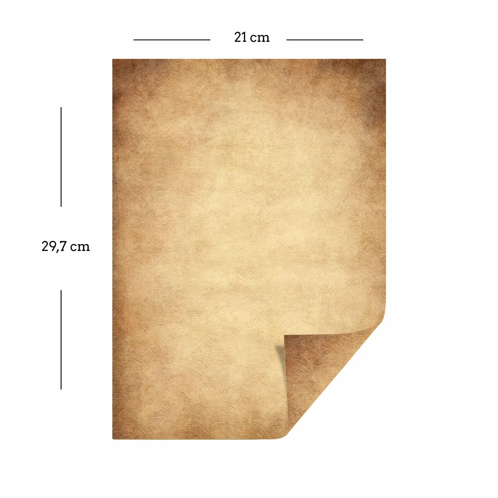 Carta Vecchia 100 g/mq A4 Antica Rotolo Mappe Inviti Storici Fai-da-te