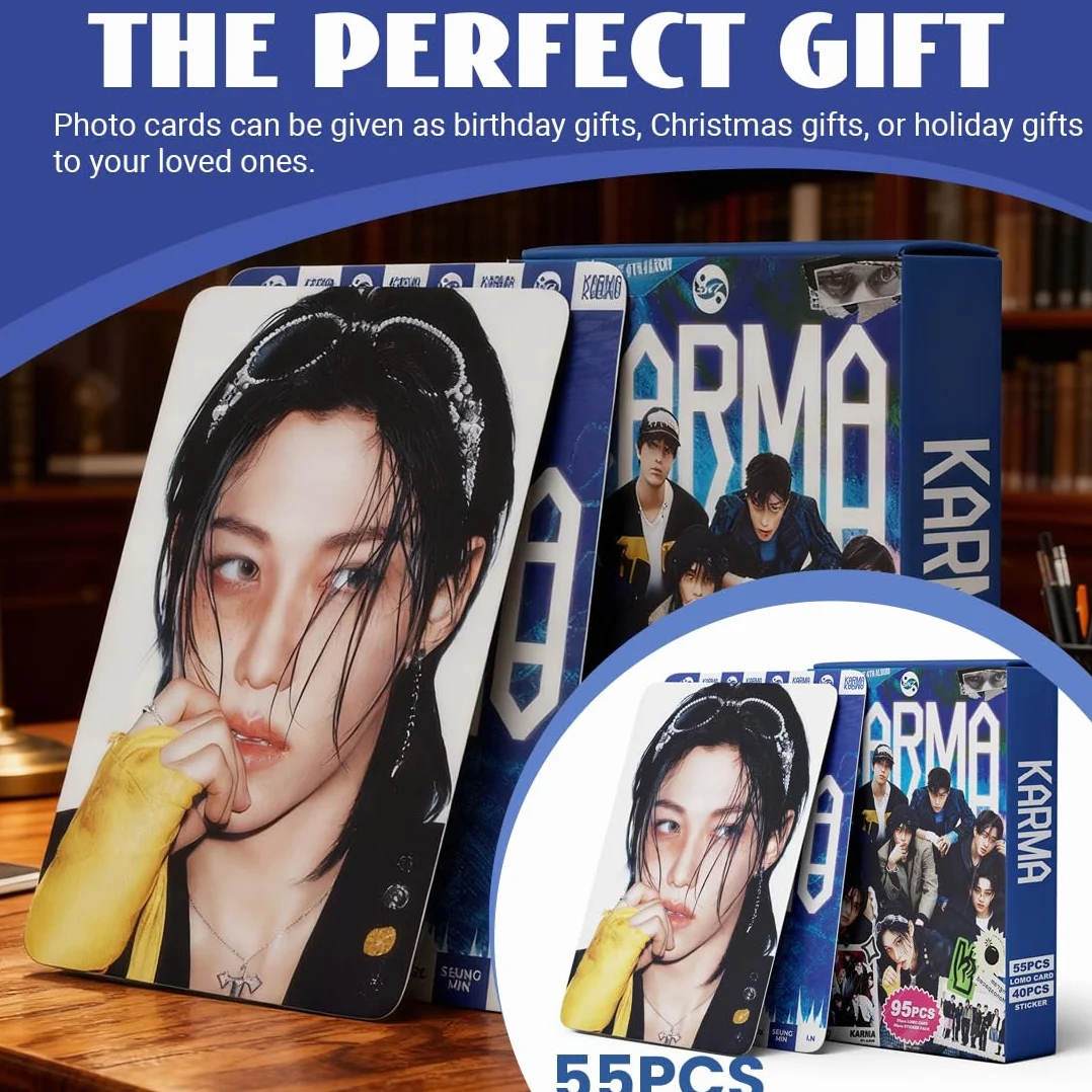 SK KARMA 95 Pezzi Foto Carte Adesivi Album Fan Regalo