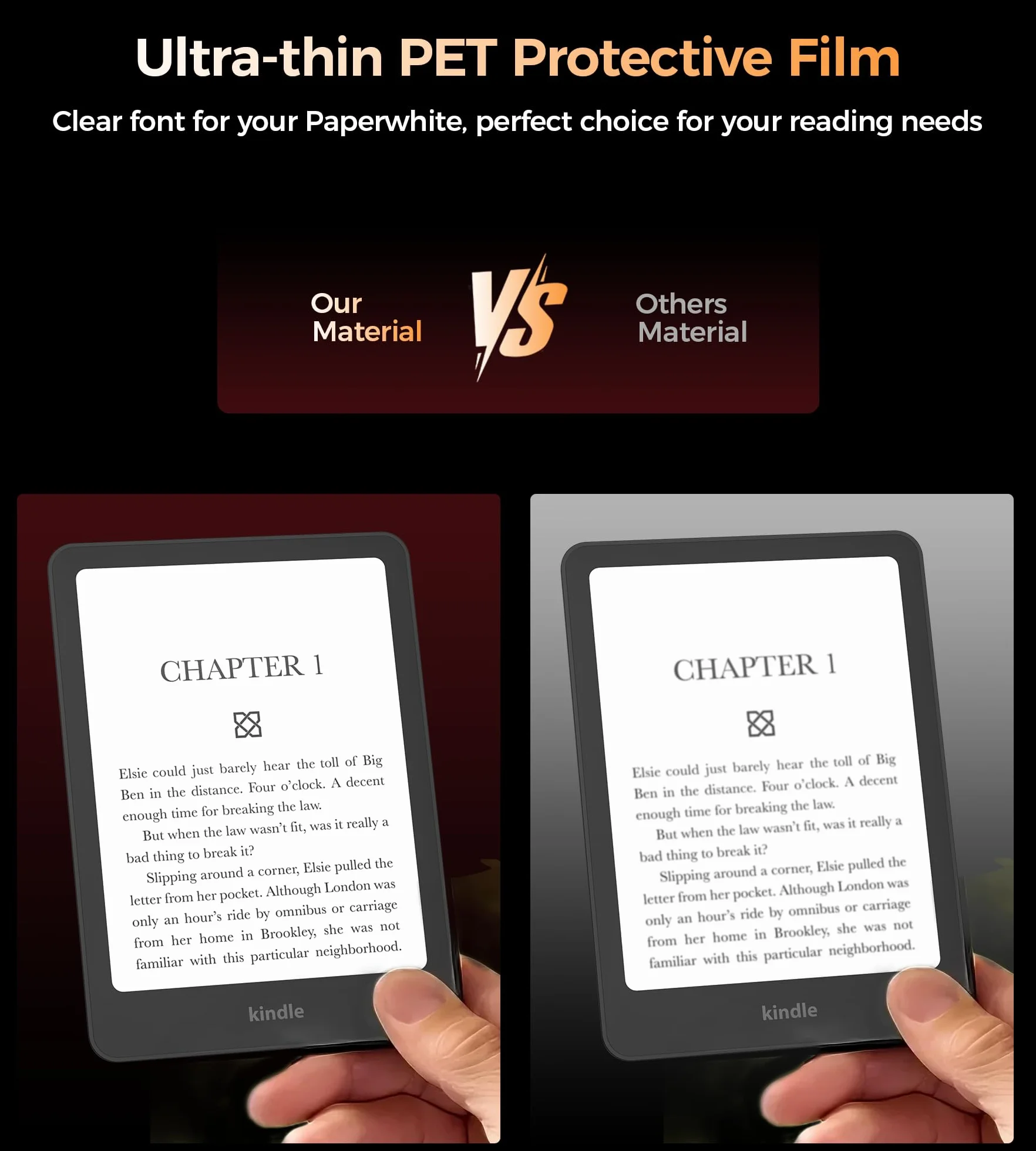 BHHB Pellicole Protettive PET per Kindle Paperwhite 7" 12° Gen 2024 e Kindle Colorsoft Signature Edition 2025