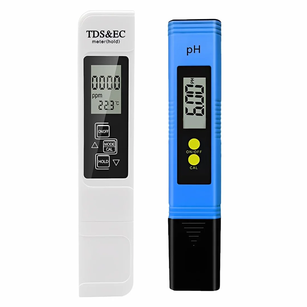 Set di strumenti di analisi,TDS Tester di Acqua 3 in 1+ misuratore di pH, TDS, Digitale Misuratore Durezza Acqua, Tester, Veloce e Preciso, per da Bere, Acquario, Piscina
