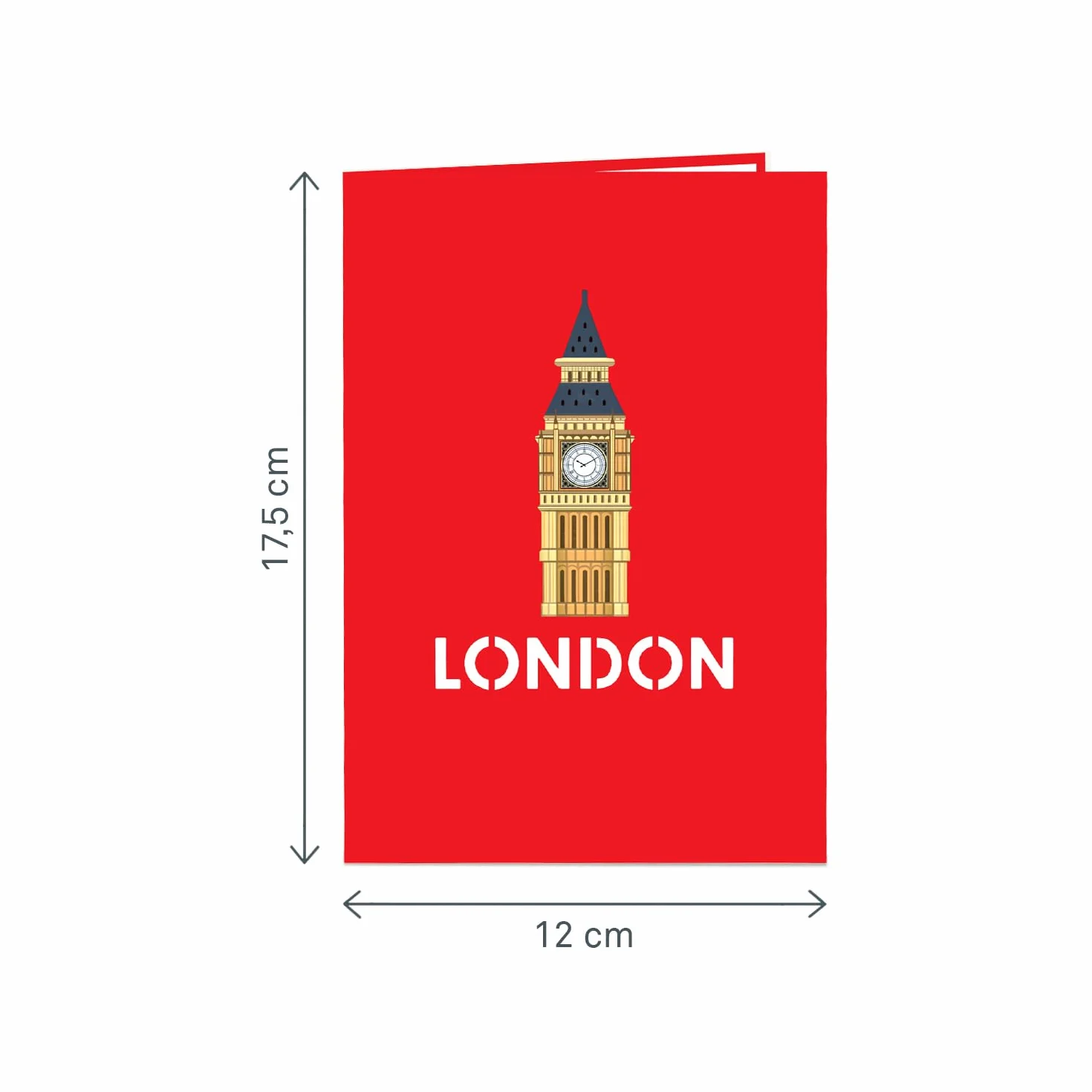 papercrush® Biglietto pop-up Londra 3D - Carta regalo viaggio sorpresa per uomo viaggiatore