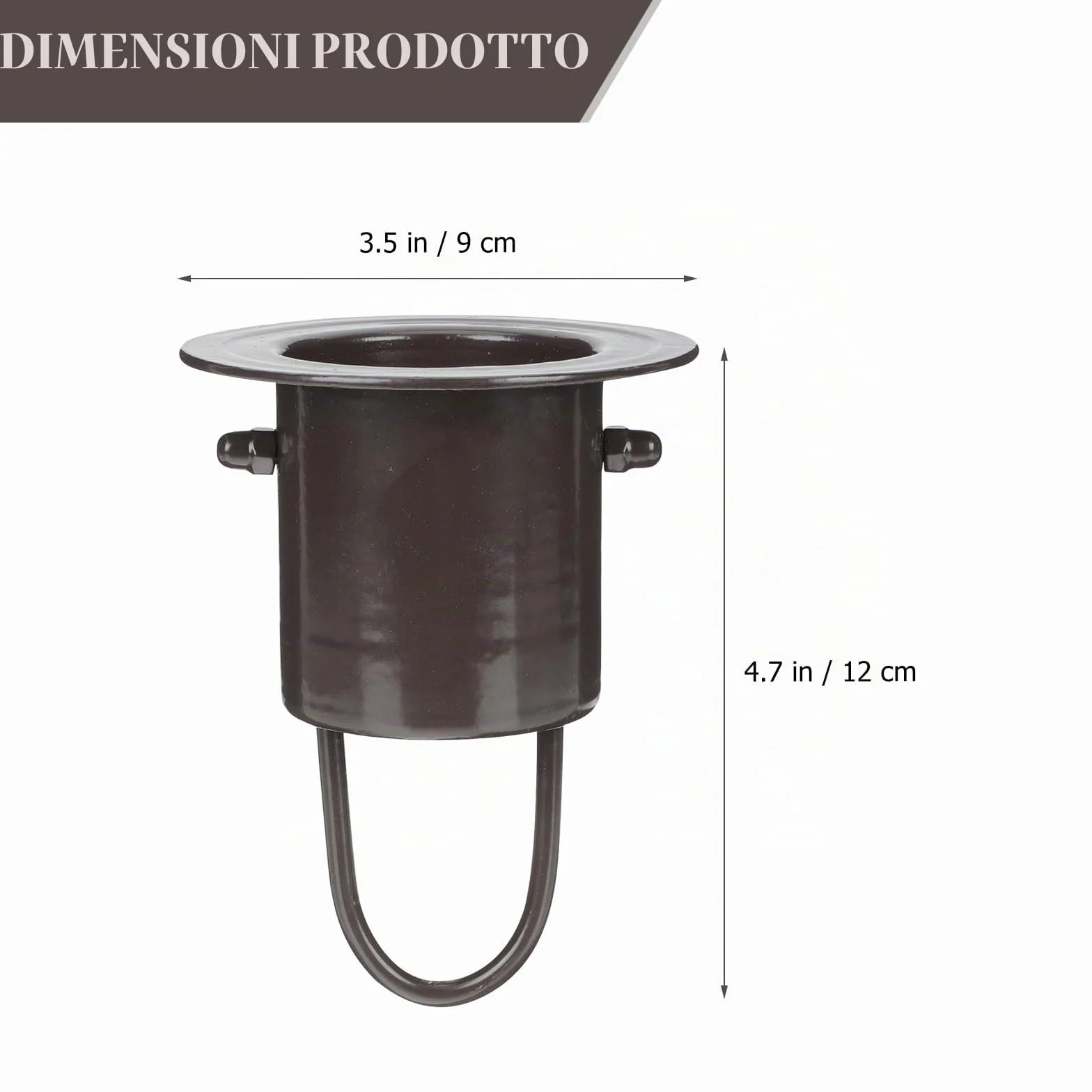 Operitacx Ganci di Installazione in Alluminio 4.72x3.54x3.54 Pollici Kit Adattatore per Catena Pluviale per Grondaia