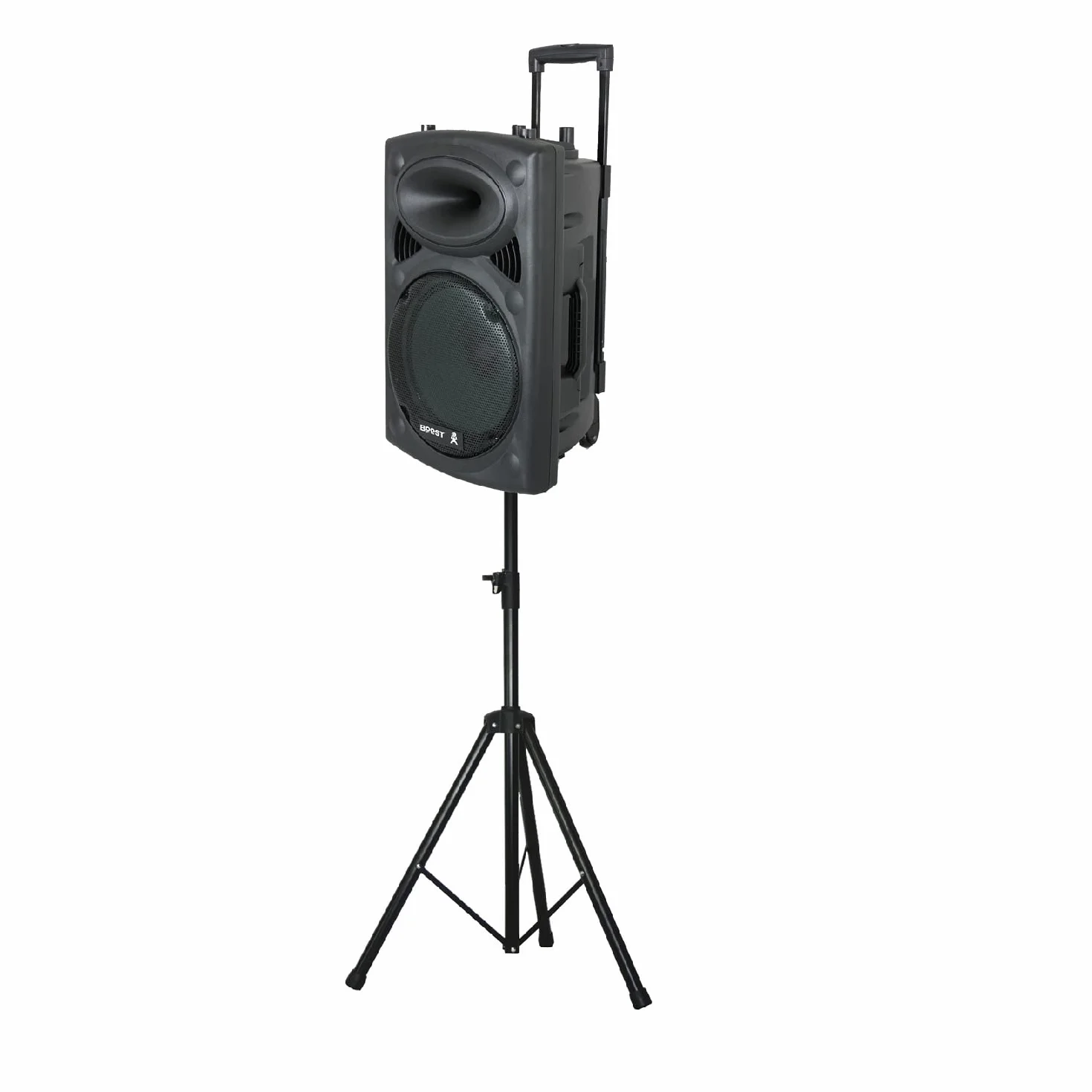 Ibiza SS03 Supporto per diffusori in alluminio max 1,80 m 30 kg Nero