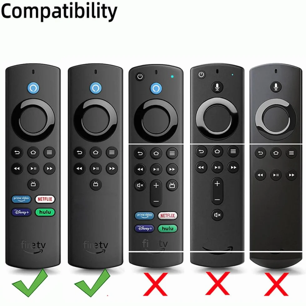 Custodia in silicone per telecomando TV Adatto per Amazon Fire TV Stick Lite 2021 Blu