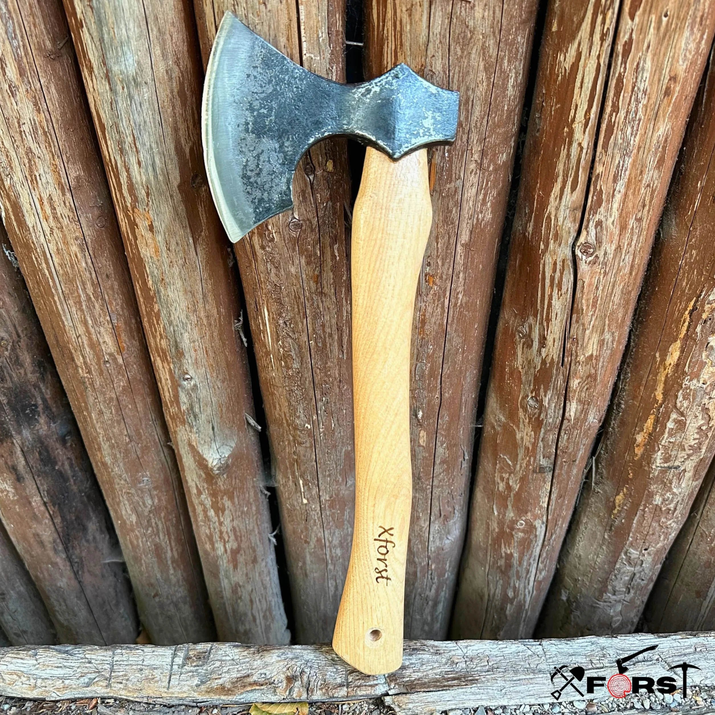 Xforst Ascia Vichinga con Manico in Legno di Noce Americano Hickory X-Wik