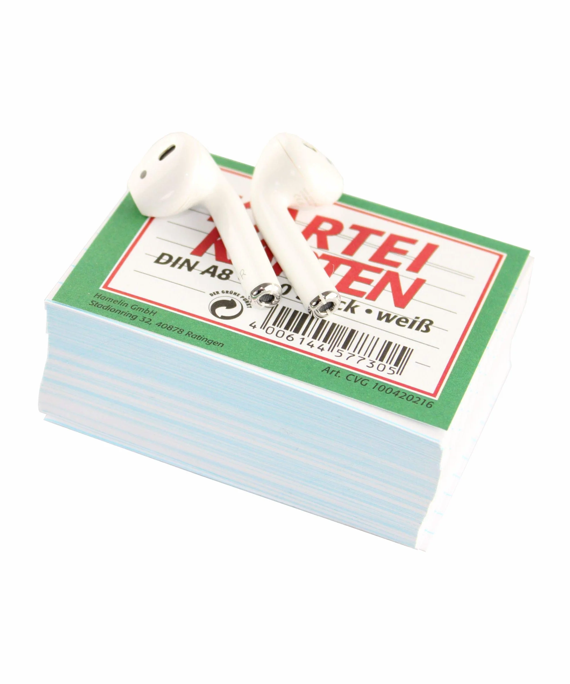 Landré Cartoncini A8 a righe 200 pezzi Bianco