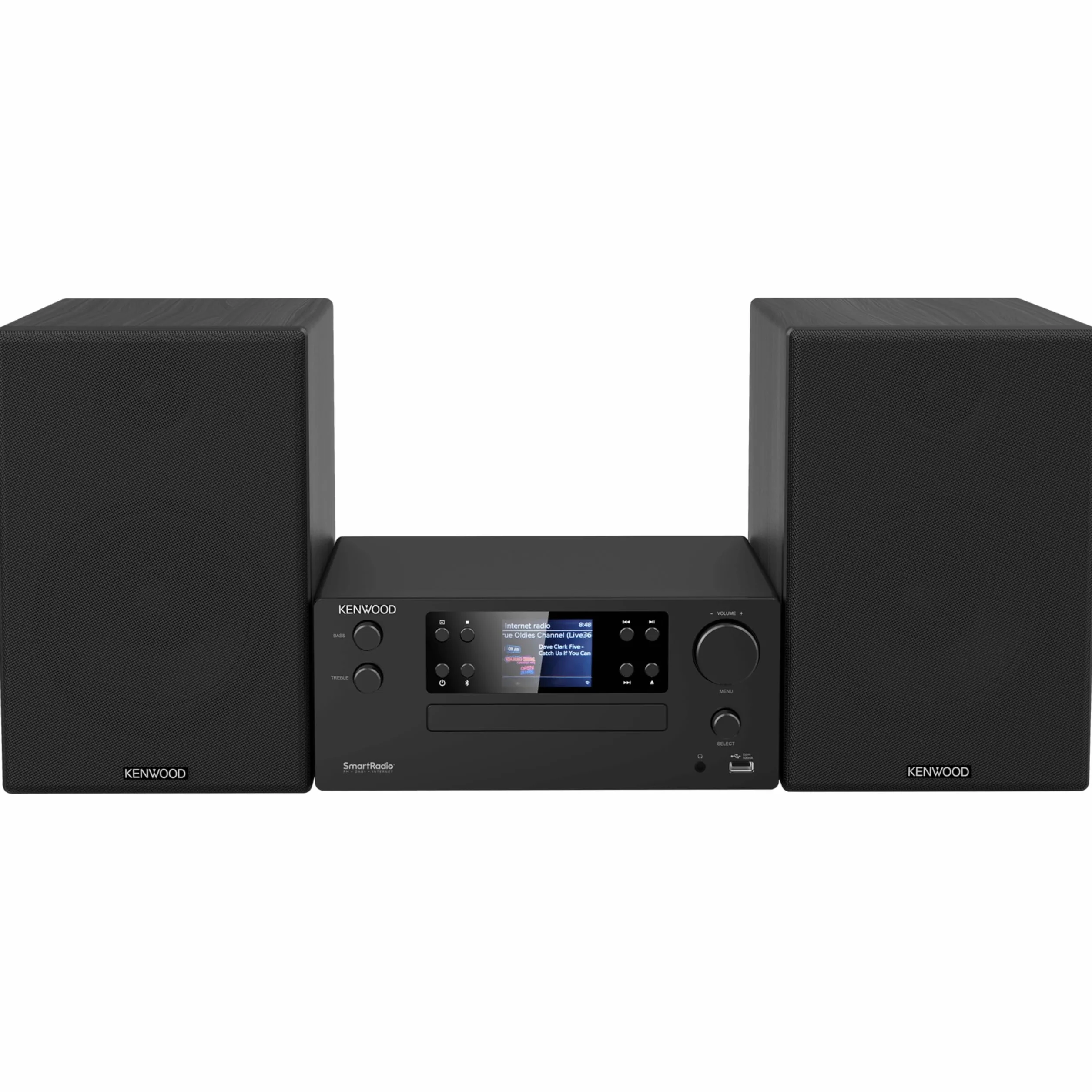 KENWOOD M-9500S-B Smart Micro Hi-Fi System z radiem Internet, DAB+, CD/USB, Audio Streaming, 2 x 50W RMS, Czarny