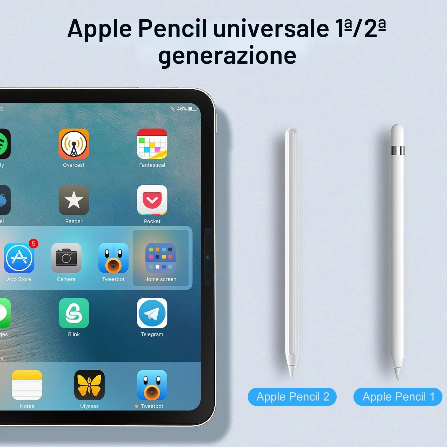 Punta per Apple Pencil 1a/2a Generazione 4 Pezzi Accessori di Ricambio iPencil Alta Sensibilità