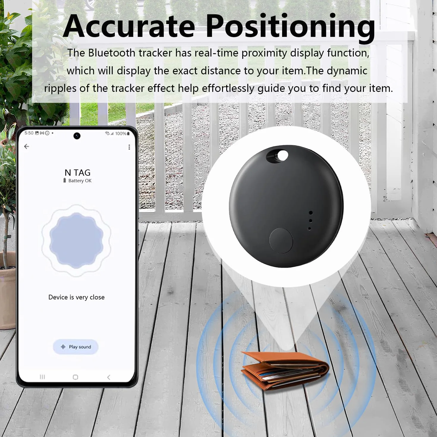 Localizzatori Bluetooth Air Tracker per Android, compatibili con Google Find Hub Device