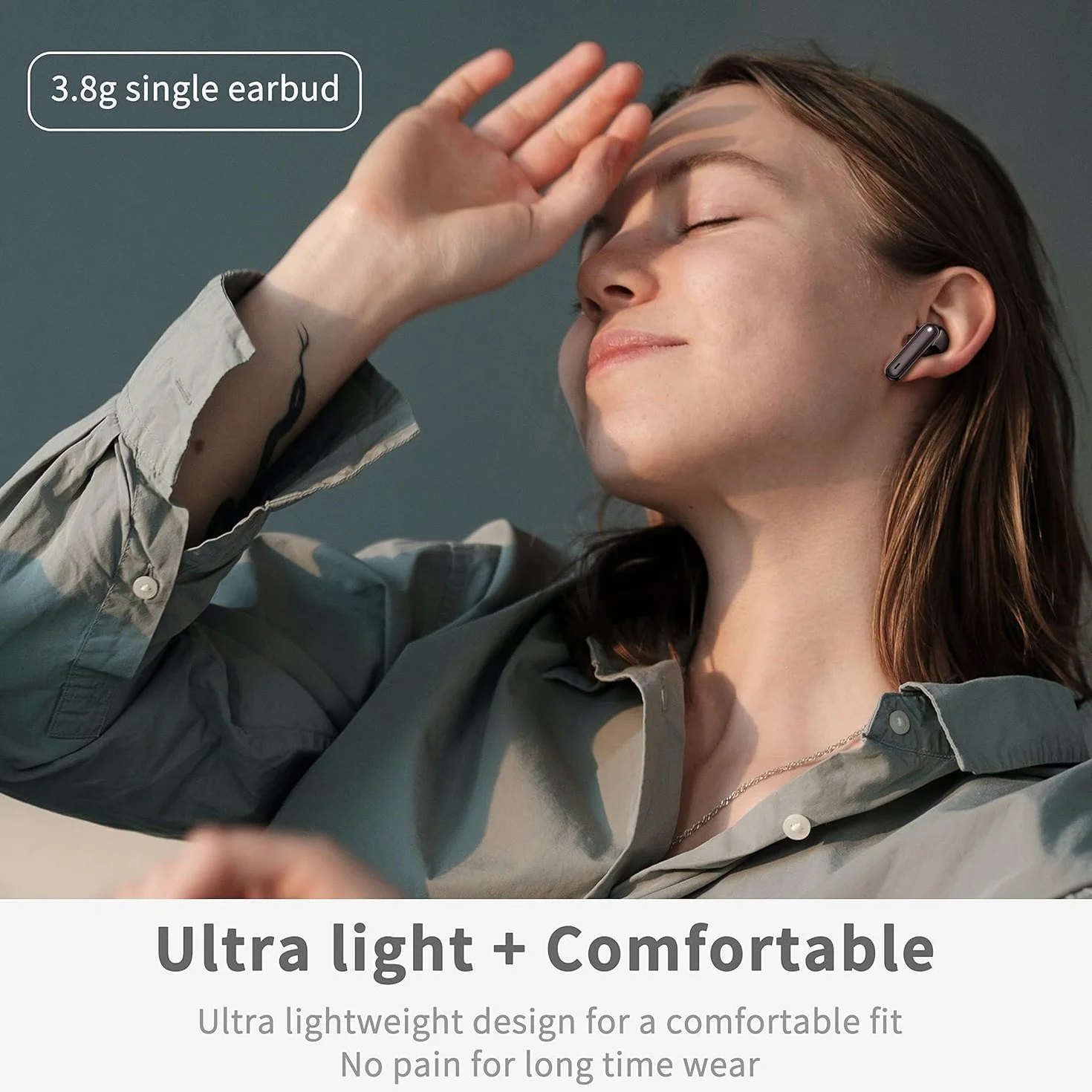Cuffie Bluetooth 5.4 In Ear, 40 Ore Wireless con ENC, IP7 Impermeabili per iOS Android