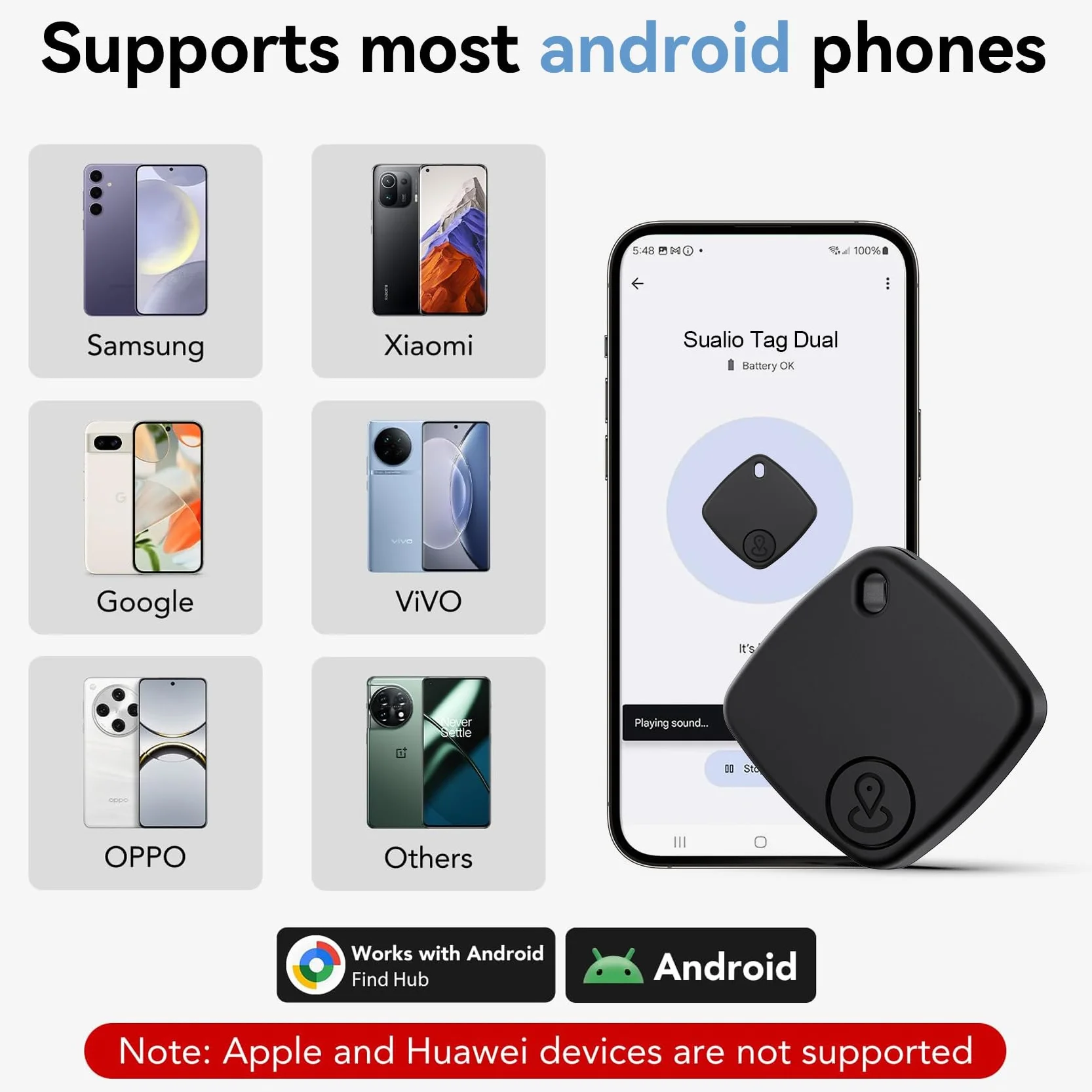 Smart Tracker Bluetooth 4 Pezzi IP67 Impermeabile Compatibile con Google Find Hub per Chiavi Bagagli Valigie (nero)