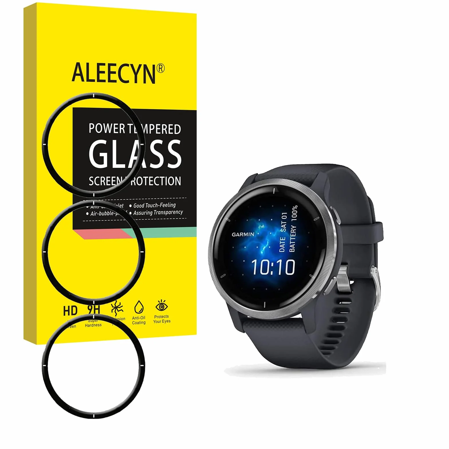 Garmin Venu 2 Vetro Temperato Pellicola Protettiva 9H 4 Pezzi