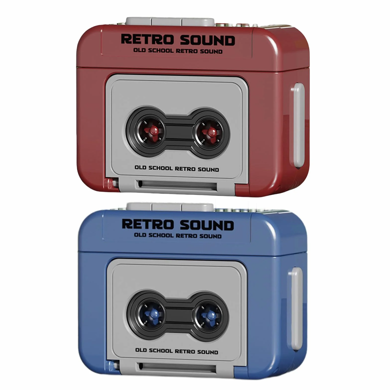 Retrò Piccolo lettore di cassette registratore a nastro musicale portatile