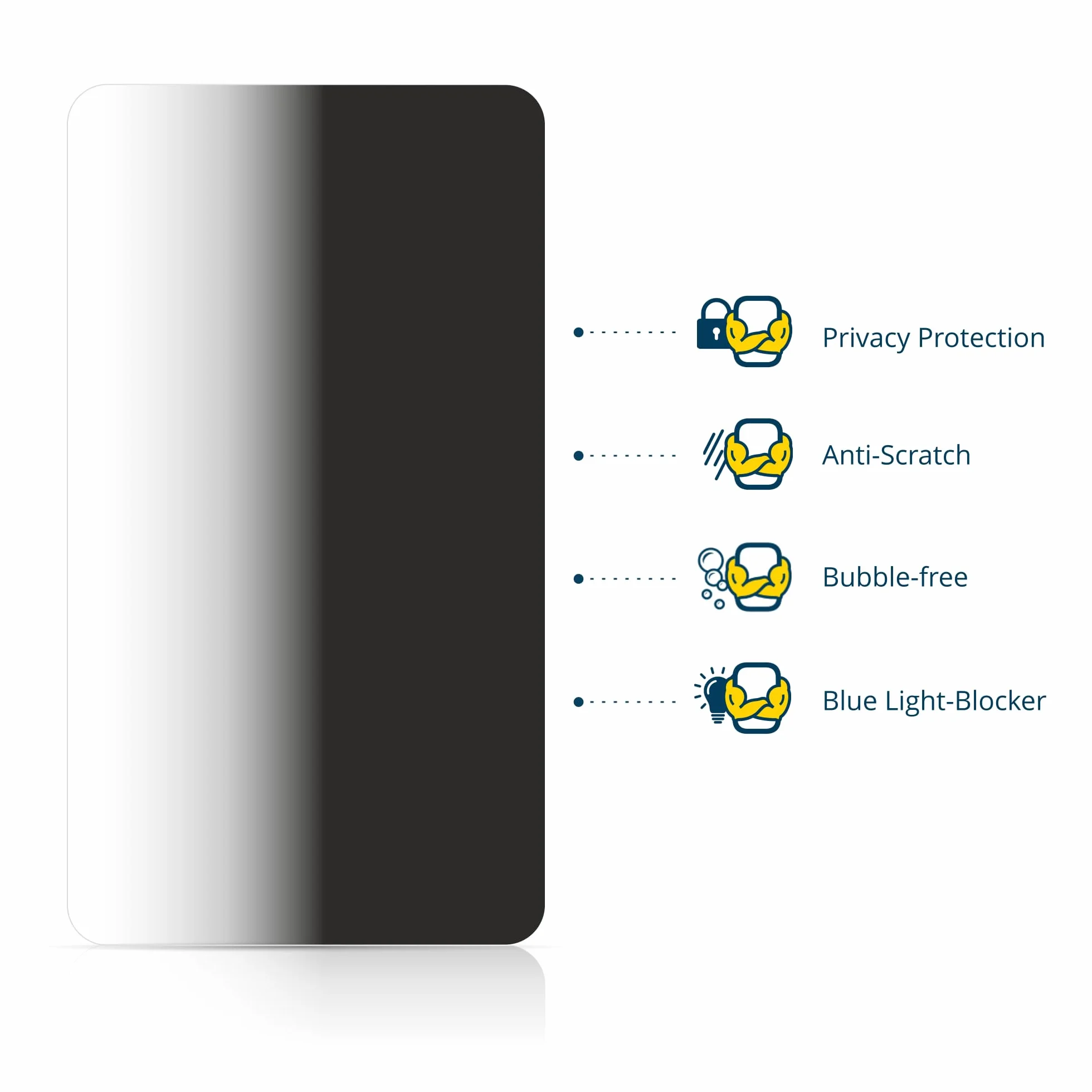 Brotect 2 Pezzi Pellicola Privacy per Unihertz Titan 2 Anti-Spy