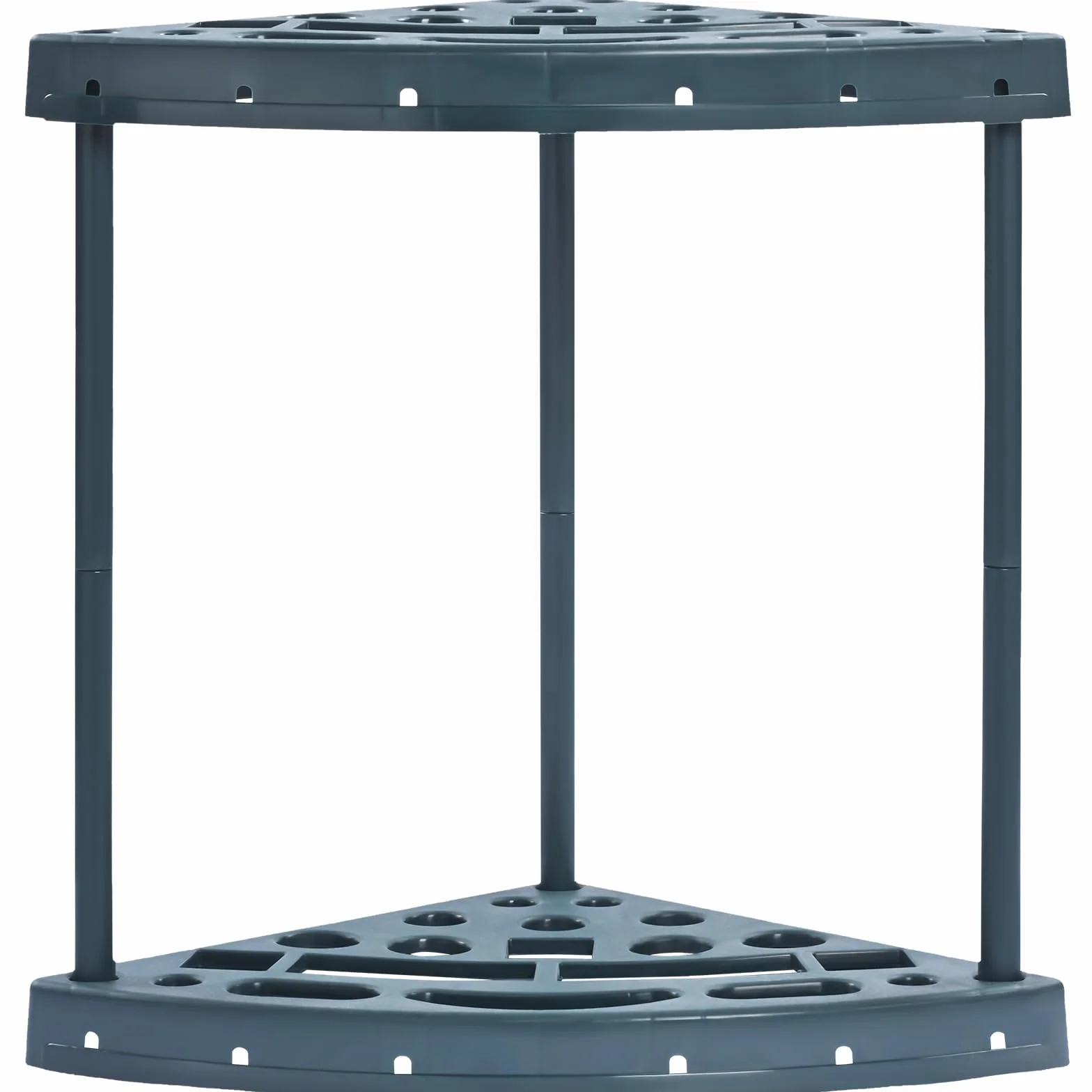 VEVOR Porta Attrezzi da Giardino 19 Slot PP Porta Attrezzi da Garage Officina per Stoccaggio, Organizzazione, Capannone per Esterni Angolo per Riporre Attrezzi, Rastrelli, Scope, Pale a Manico Lungo
