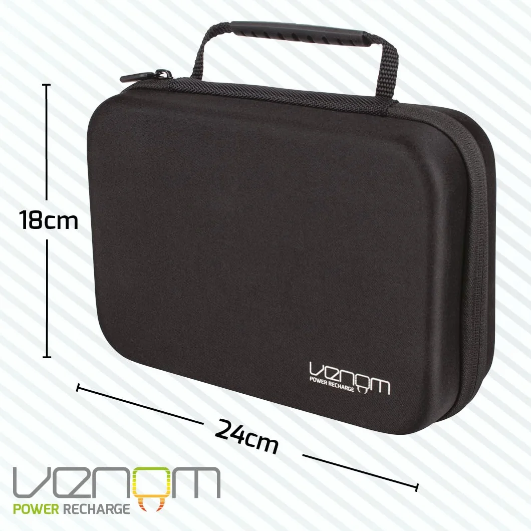 Venom Custodia per batteria e organizer con tester di carica