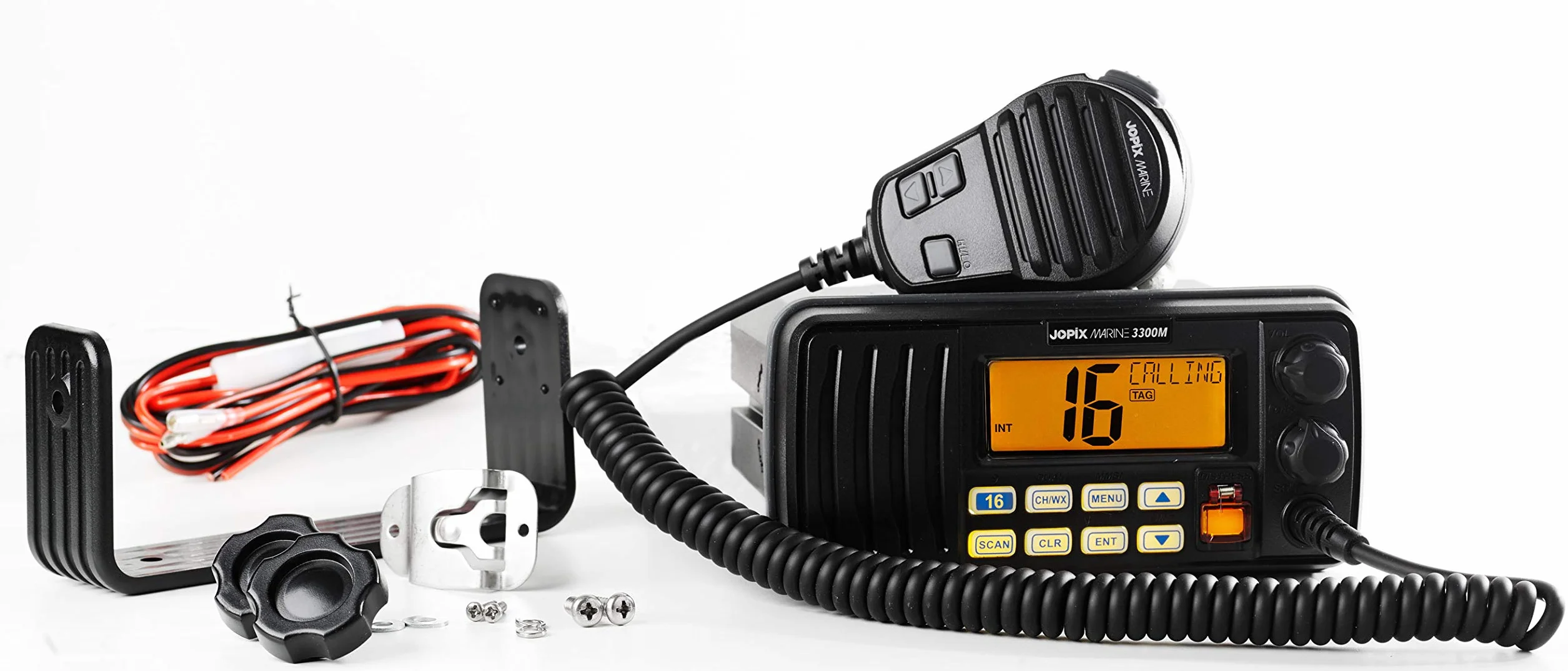 Jopix Marine 3300M VHF Nautico Fisso DSC Classe D Radio Marina 25W Impermeabile IP67 55 Canali Doppio Triplo Ascolto