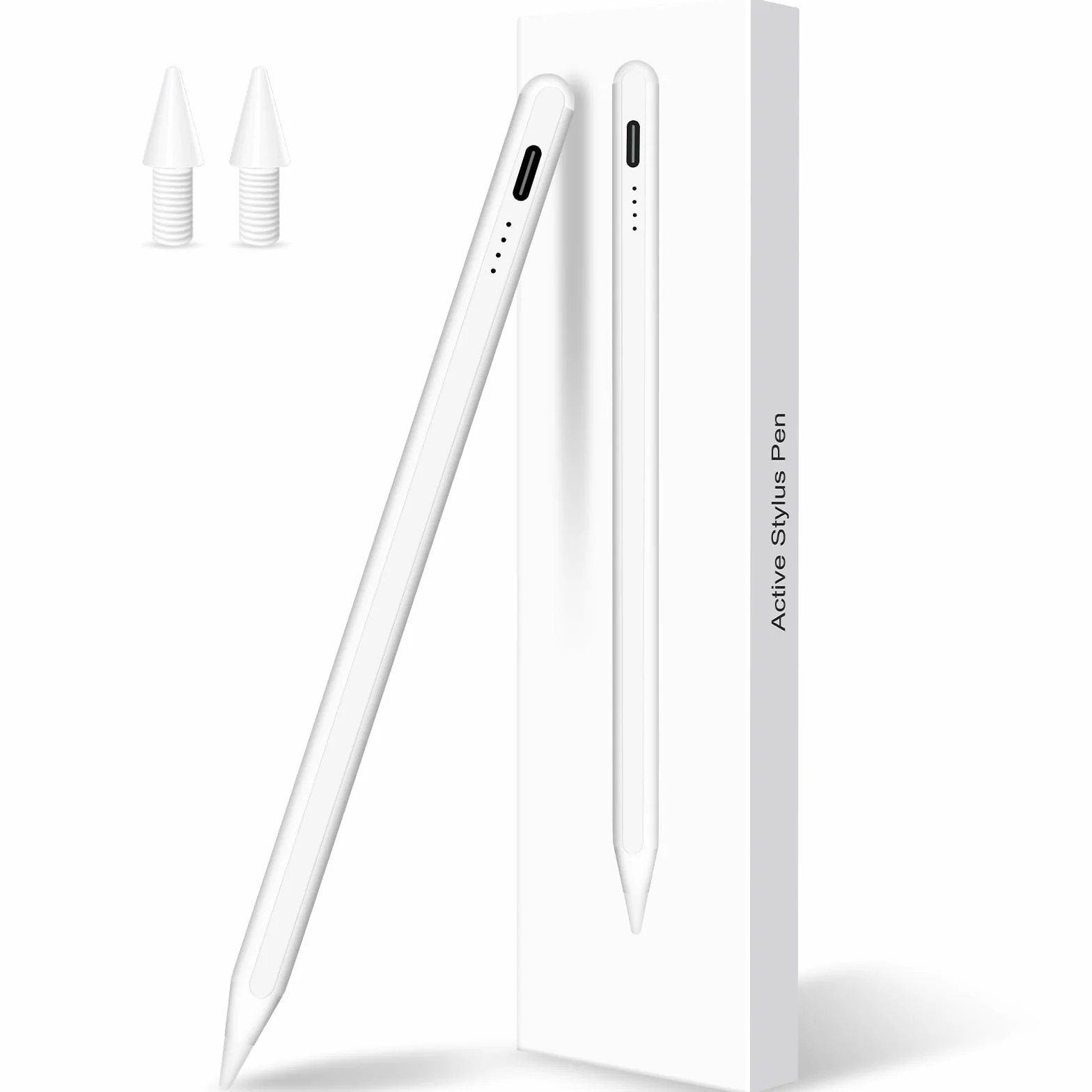 Penna Stylus per iPad 2018-2025 con Ricarica Rapida, Palm Rejection, Attacco Magnetico, Compatibile iPad Pro/Air/Mini/iPad