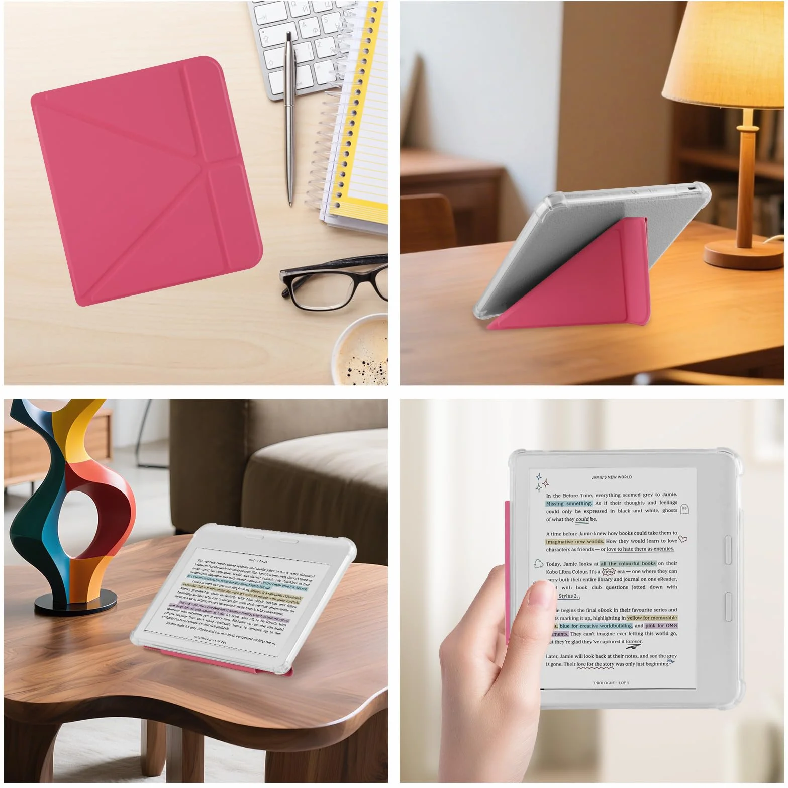 Custodia protettiva Soft TPU Kobo Libra Colore 2024 Libra 2 2021 eReader Watermelon red