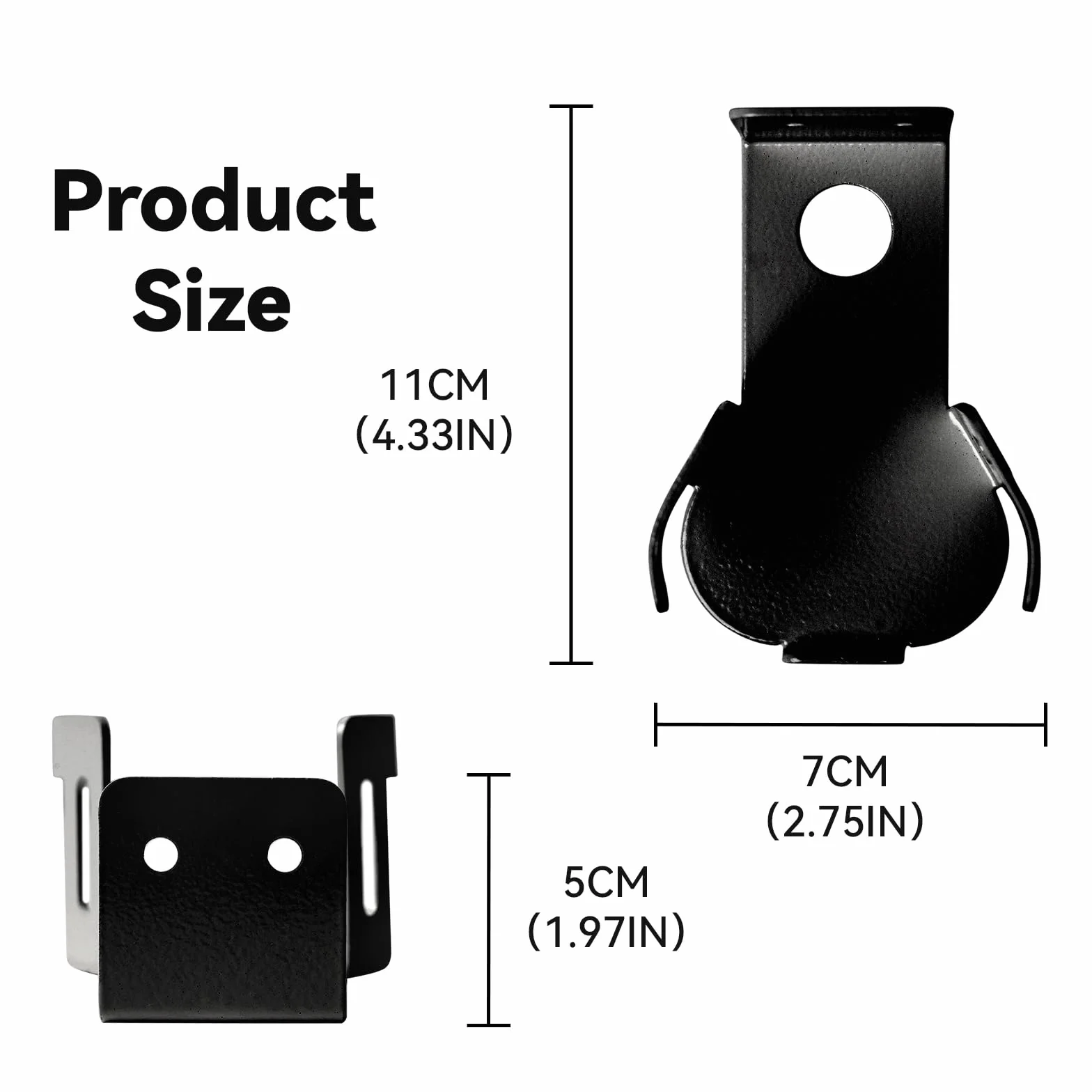 Shinar Supporto da parete in metallo compatibile con Sonos Roam 1/2, regolabile max. 12 kg (Nero)