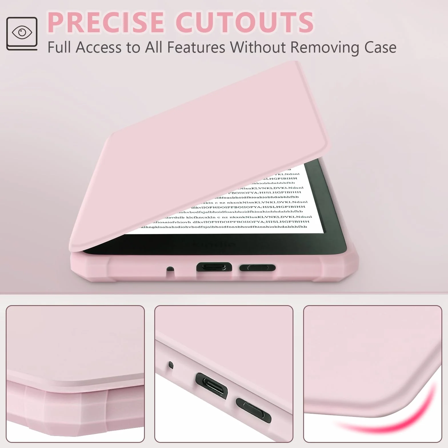 Custodia Kindle Paperwhite 2024 12° generazione 7 pollici Copertina con Funzione di Riposo Automatico Leggera Impermeabile