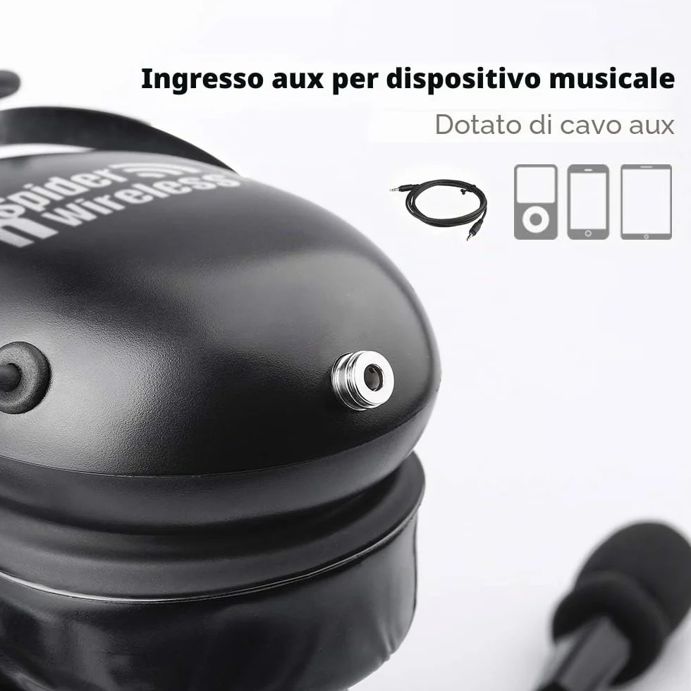 PNR Aviation Cuffie Aeronautiche con Riduzione Passiva del Rumore, Custodia Trasporto