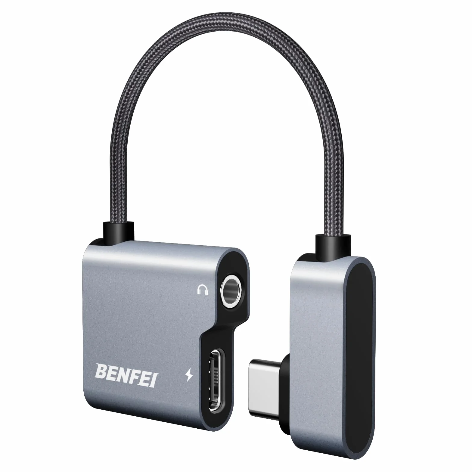 BENFEI Adattatore USB-C a Jack Audio 3,5 mm con Ricarica Rapida 60 W per iPhone 15 Pro Max, Samsung Galaxy S24, iPad Pro