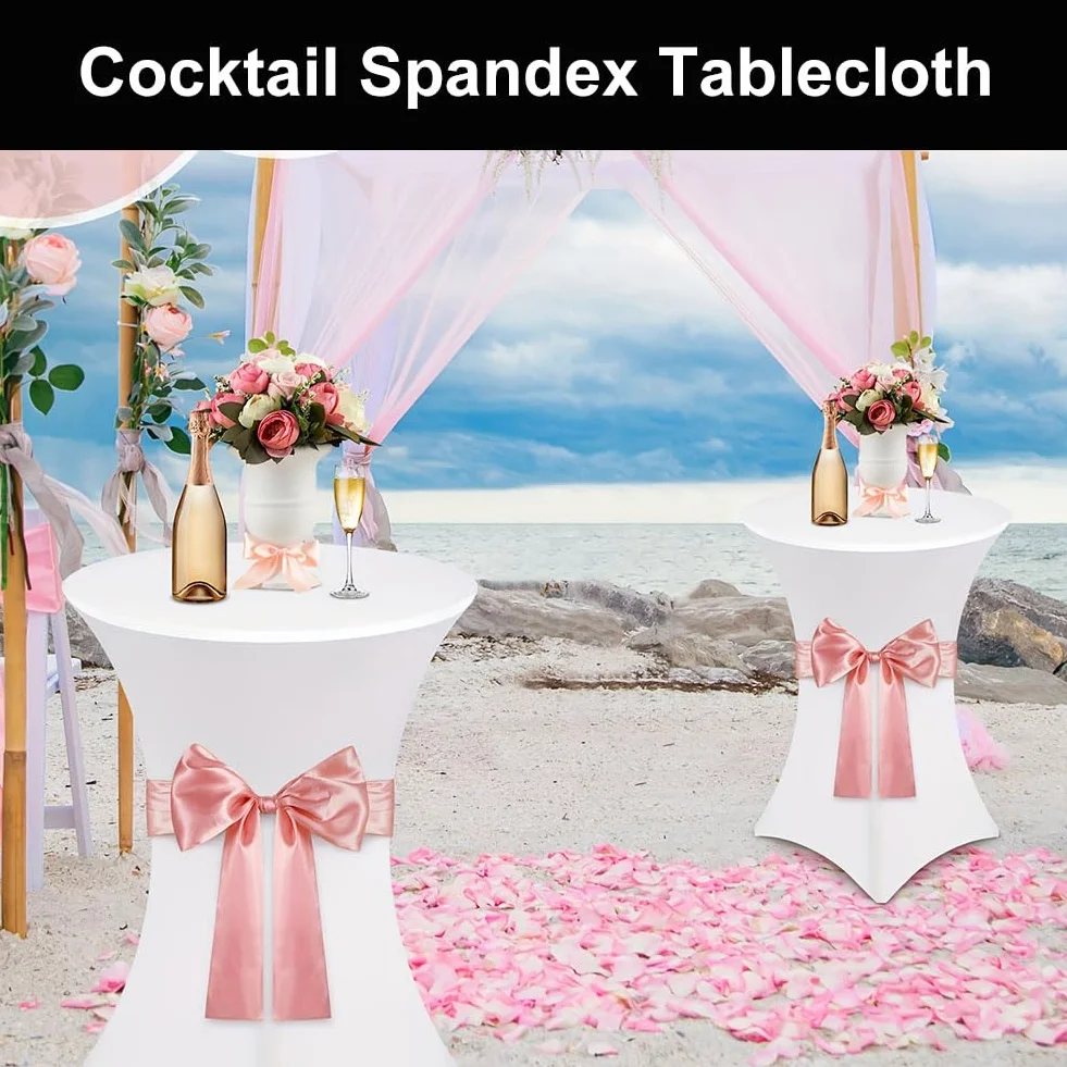 Tovaglia Elastica Cocktail 2 Pezzi per Bar Patio Matrimoni Banchetti Feste