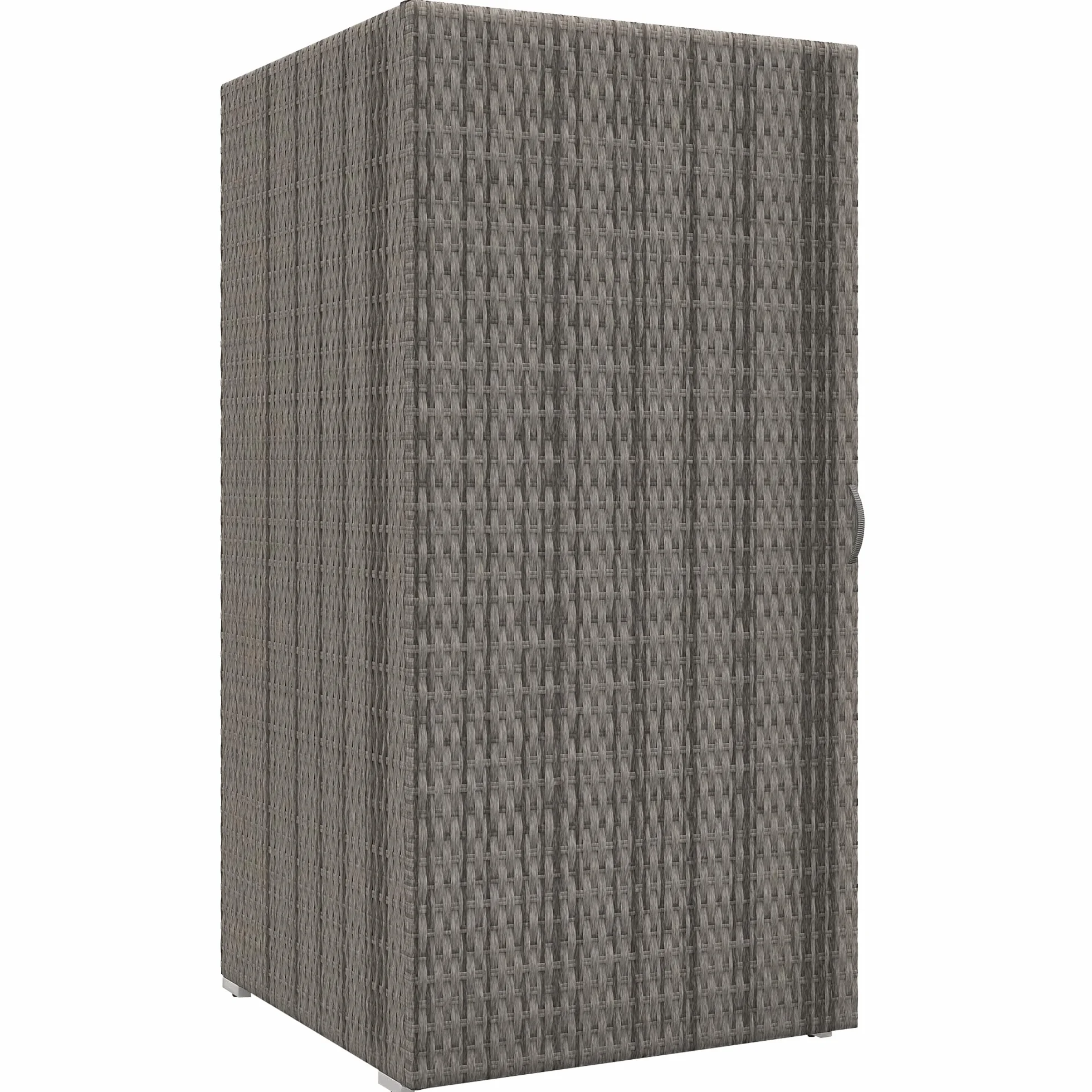 Outsunny Armadio da Esterno in Rattan PE 60x63x120cm Grigio