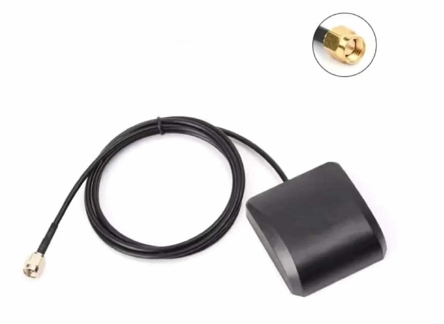 Antenna GPS Attiva per Auto 3 Metri 28dB SMA RG178 Base Magnetica