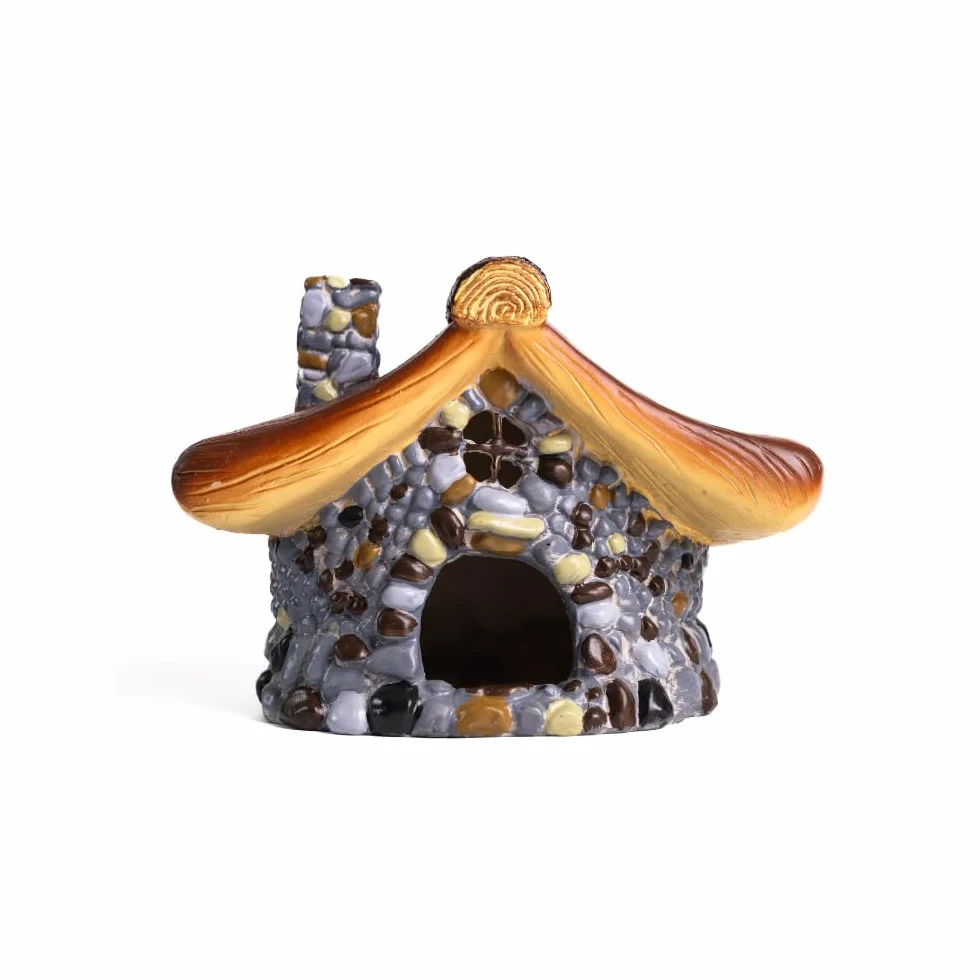 Garden Mile Casa per rane per laghetto da giardino, accessori per terrario per rettili, nascondigli e grotte per rettili, casa per rospi, accessori per rettili, nascondiglio per rettili
