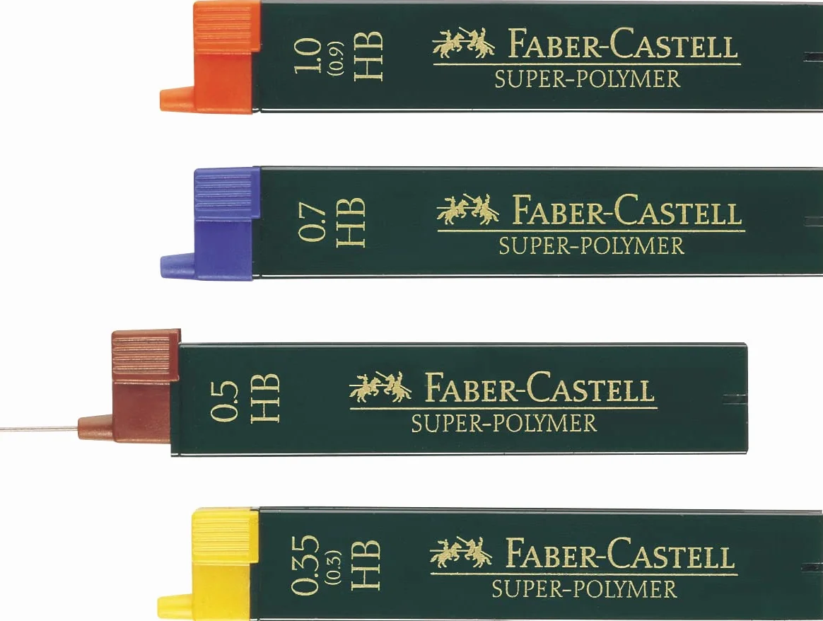 FABER-CASTELL Super Polymer Set mine sottili 0,5 mm 2B 6 pezzi