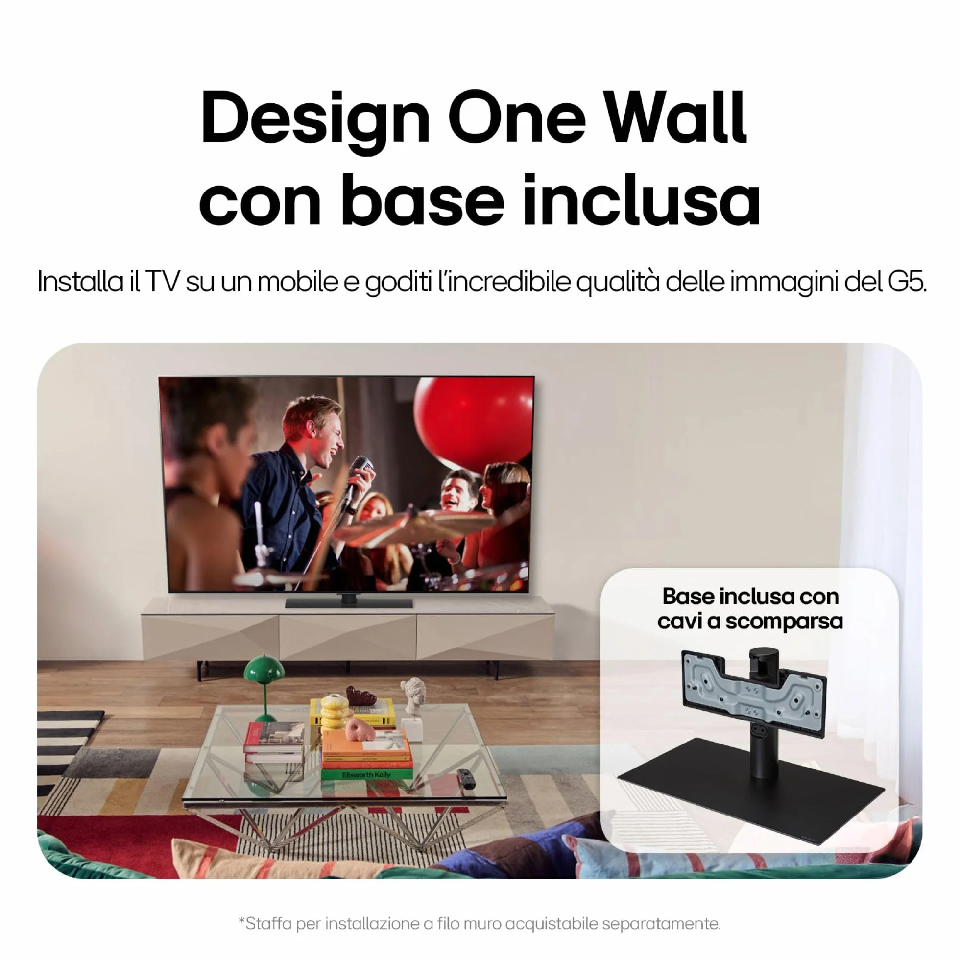 LG OLED evo AI G5 TV 55 pollici Smart TV 4K Base da appoggio inclusa Processore α11 Gen2 Brightness Booster Ultimate webOS con AI Dolby Vision Atmos VRR GSYNC 4K@165Hz OLED55G56LS 2025
