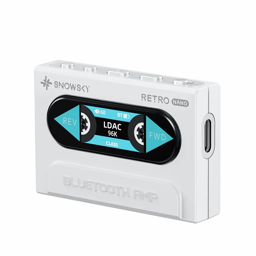 FiiO Snowsky Retro Nano Bluetooth USB DAC AMP LDAC aptX Adaptive aptX LL 3,5 mm sbilanciato 4,4 mm bilanciata bianco