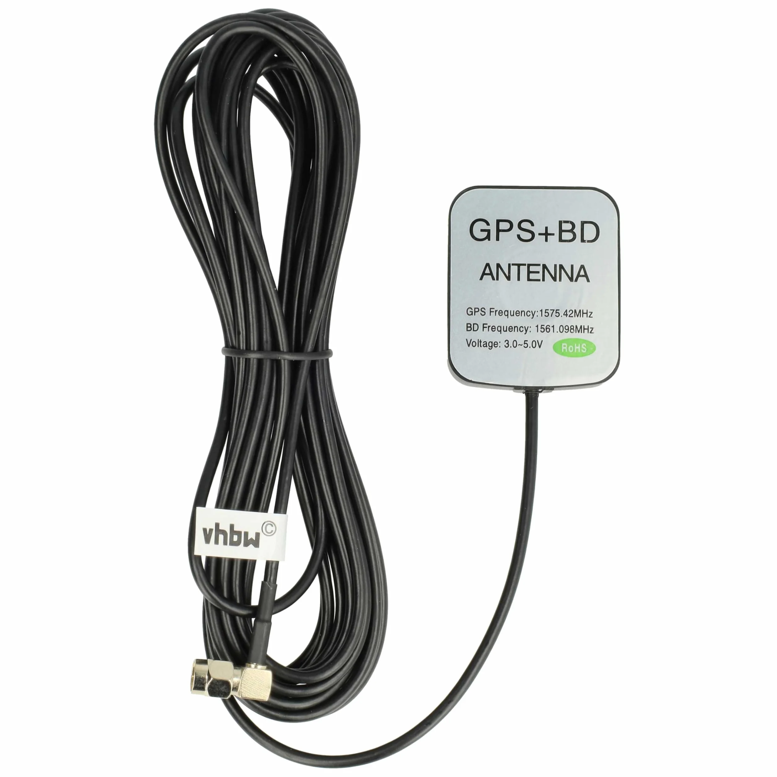 vhbw antenna GPS SMA connettore base magnetica 5 m nero