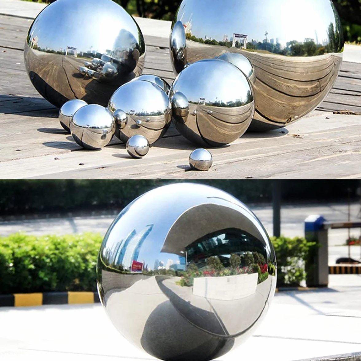 15 Pcs Sfere Decorative da Giardino Sfera da Osservazione in Acciaio Inox 25-120 mm Sfera da Giardino Riflettente Lucidata a Specchio Sfere Galleggianti per Laghetto Globo Senza Cuciture