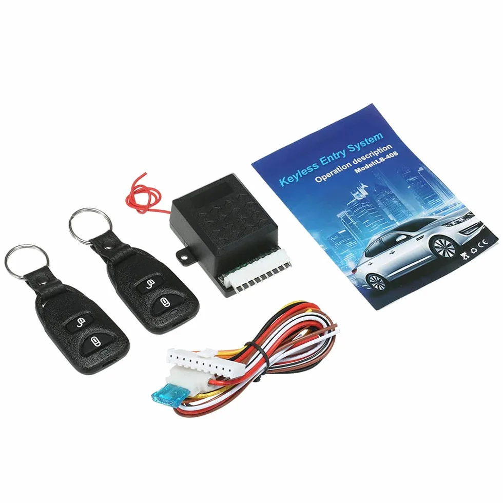 Retoo Kit Chiusura Centralizzata Auto Universale 433 MHz Serratura Lunga Distanza Senza Chiave