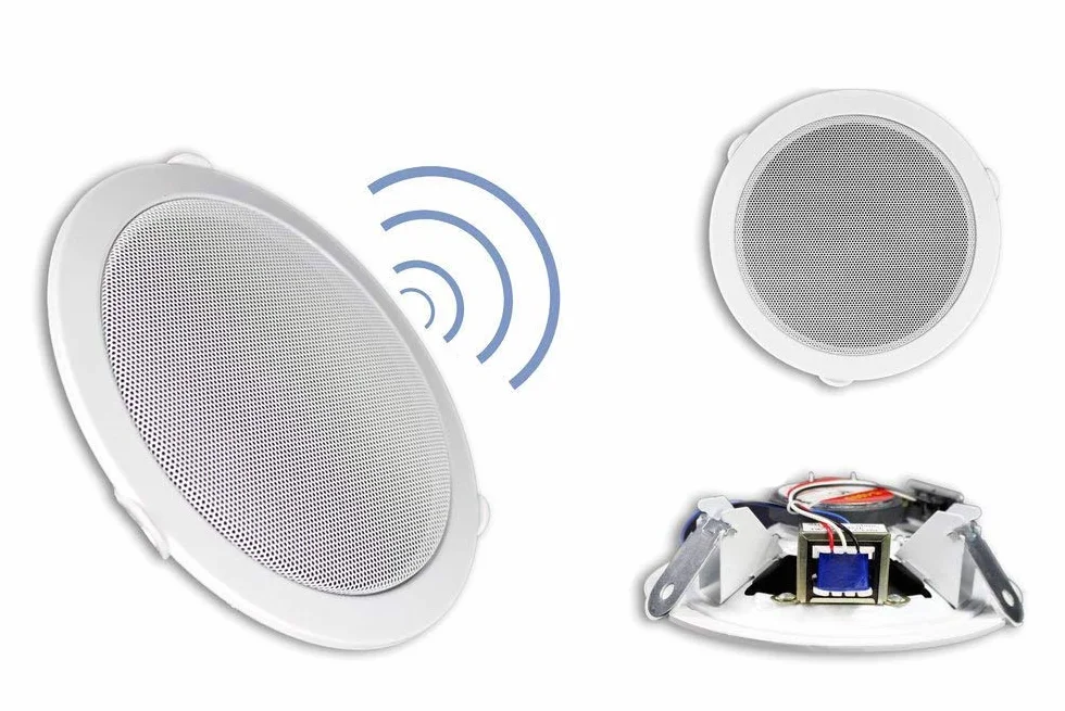 Vetrineinrete Altoparlante da incasso filodiffusione diametro foro 17,5 cm