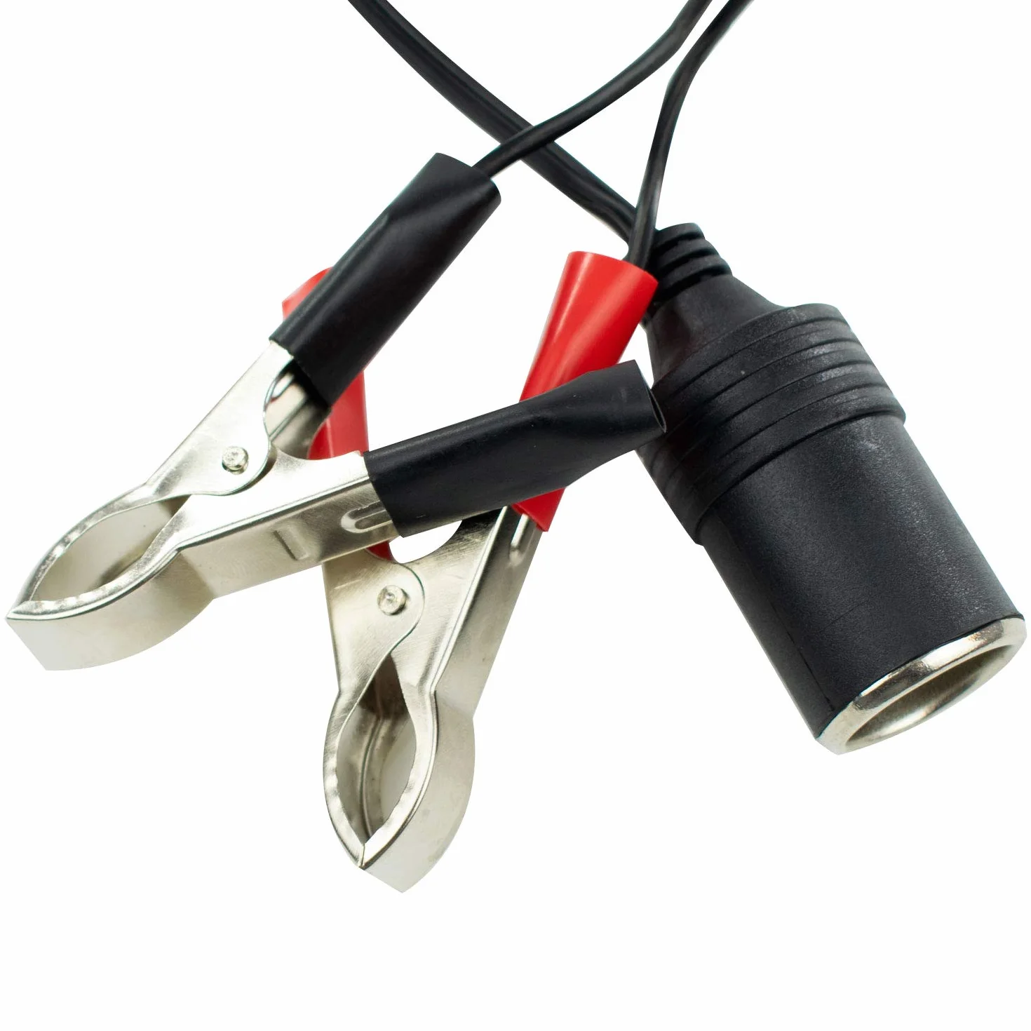 TRIXES Adattatore presa accendisigari 12 V con pinze per batteria auto