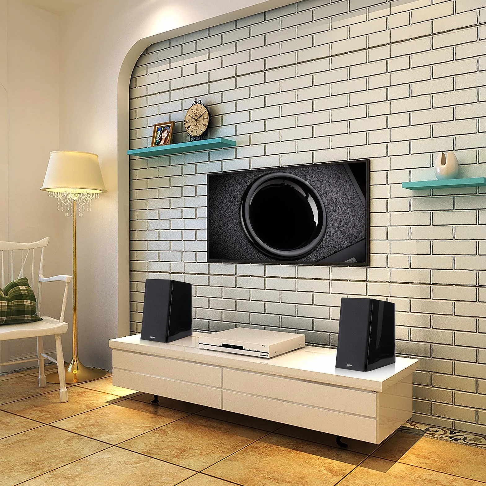 Edifier R2000DB Bluetooth Alimentati Diffusori da Scaffale Monitor Studio Nearfield 120W RMS Nero