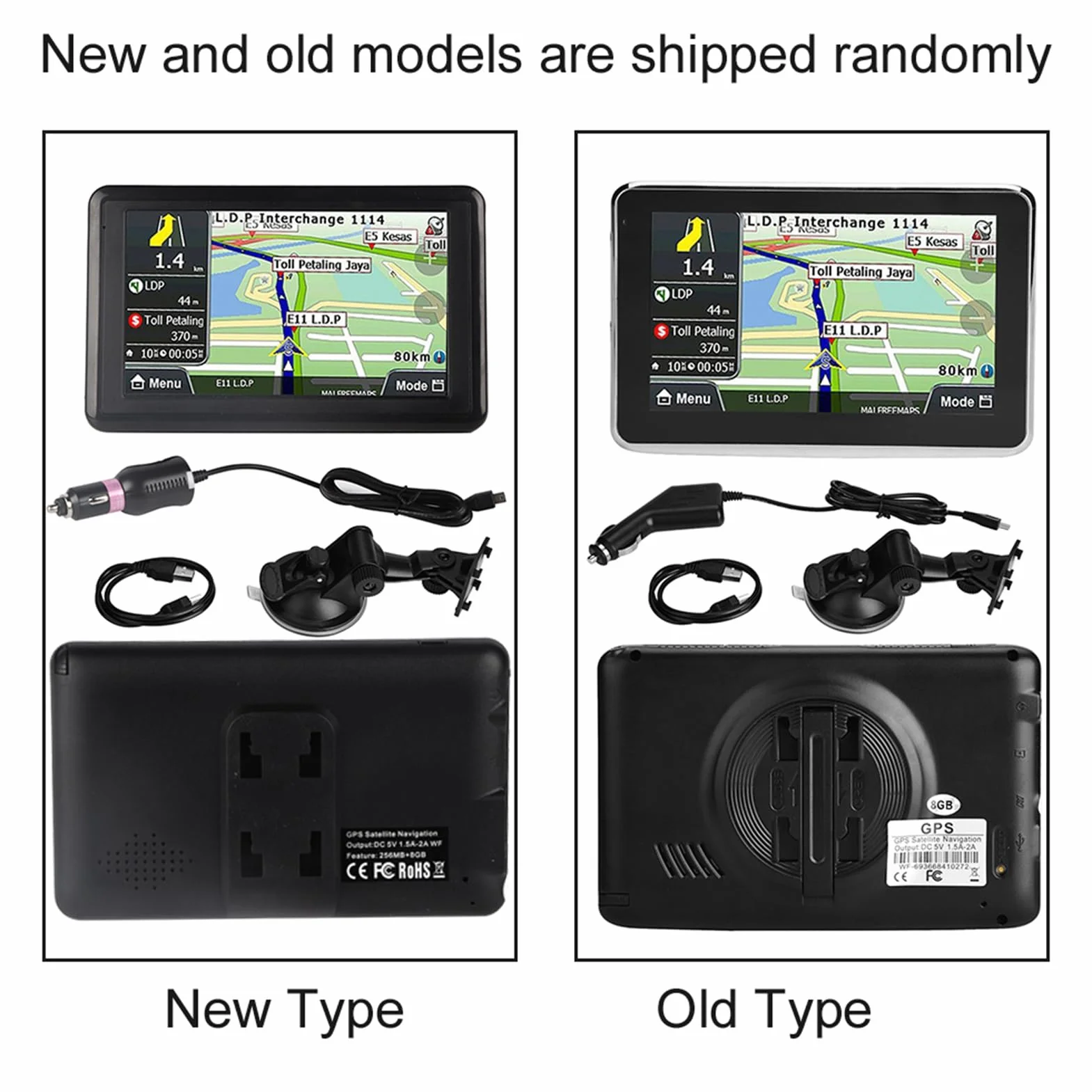 Navigatore GPS Touch Screen 5 Pollici Universale per Auto Camion
