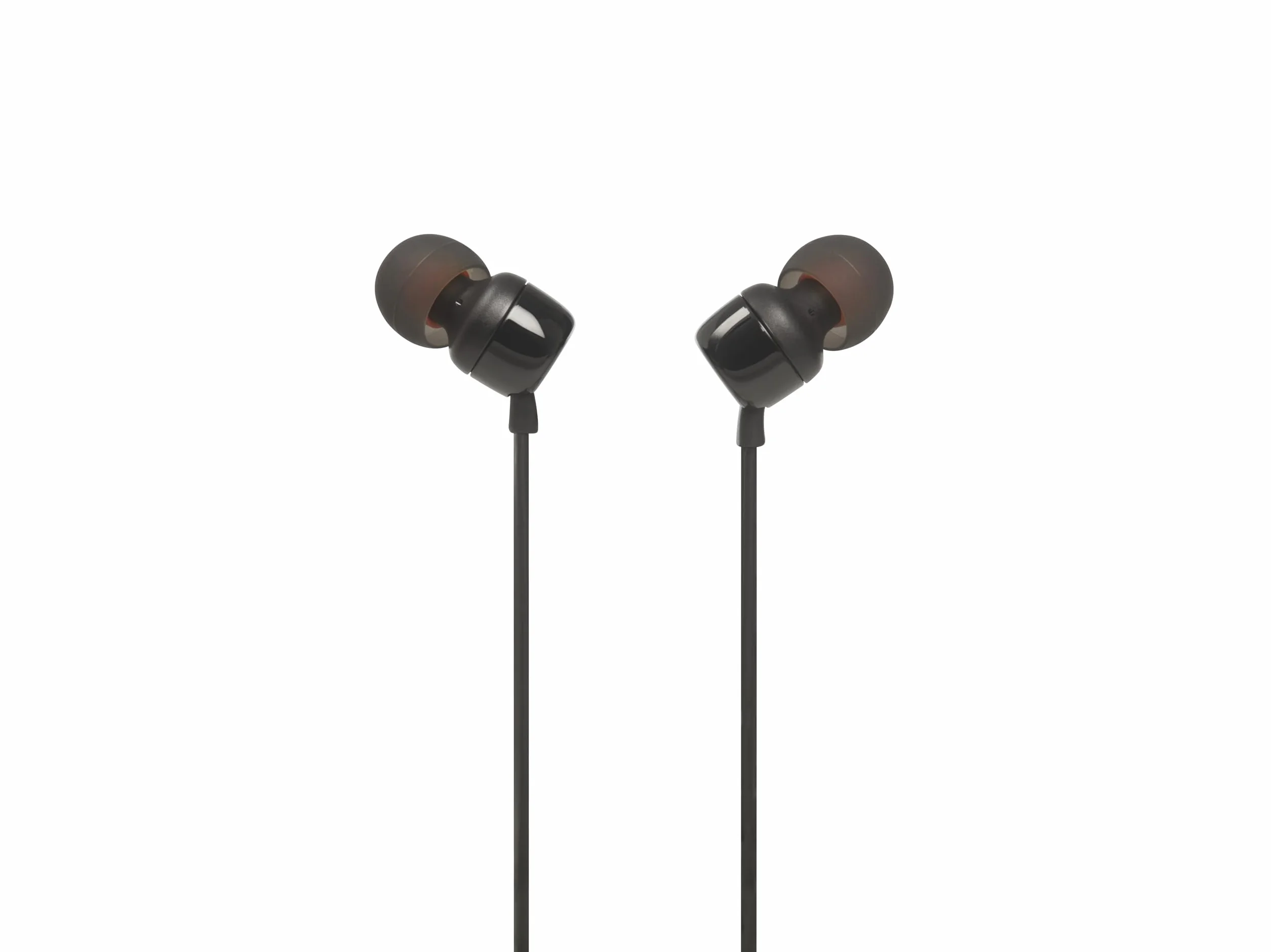 JBL T110 In-Ear Cuffie con Microfono Cavo Piatto Telecomando Universale Nero