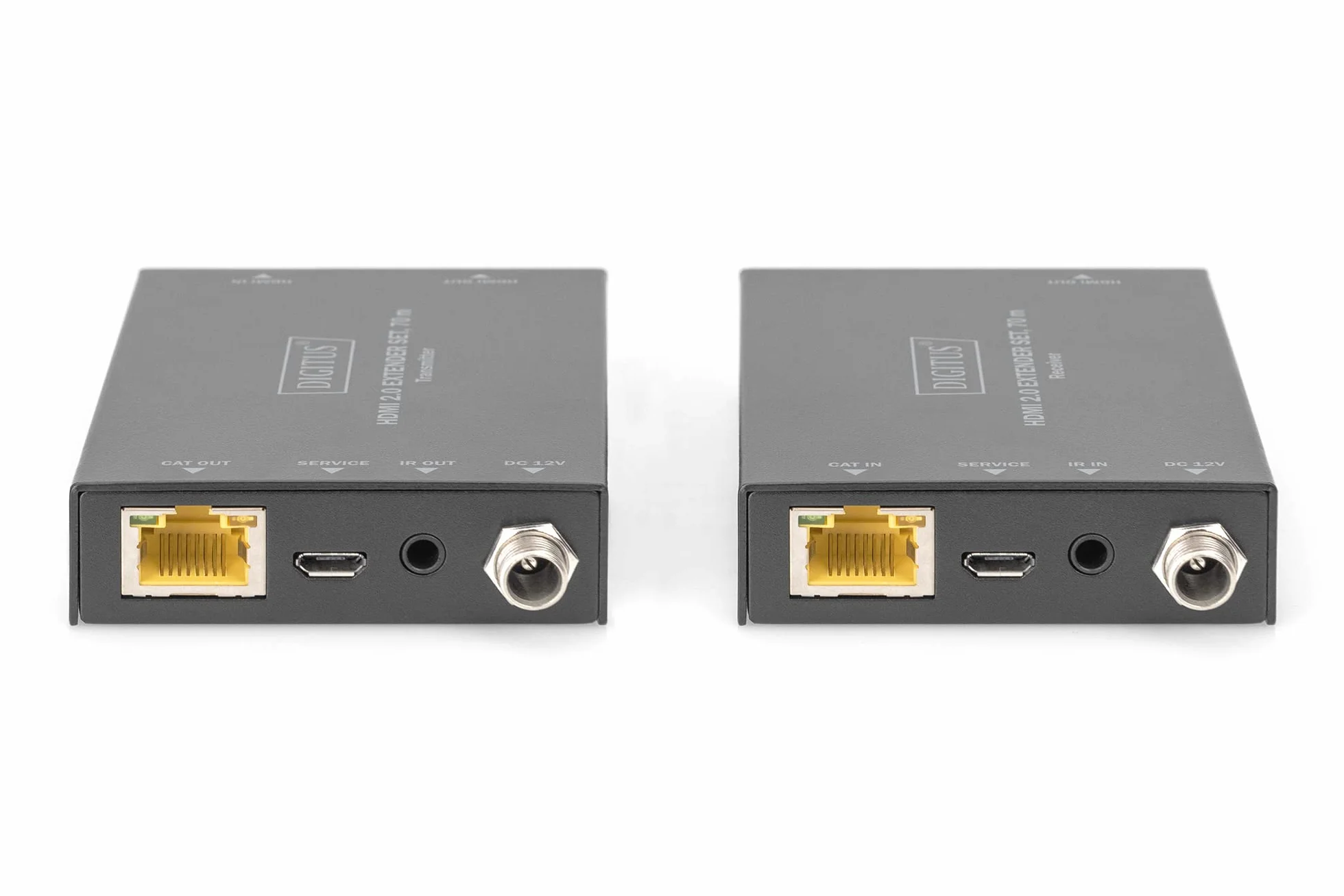 DIGITUS Set estensore HDMI 2.0 70 m 4K/60 Hz 18 Gbps HDCP 2.2 HDR PoC