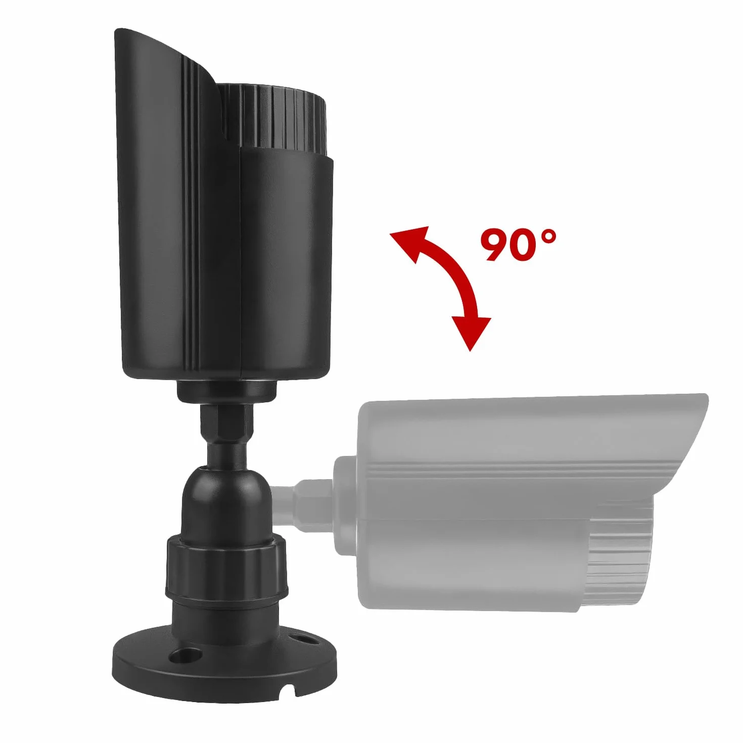 Maclean IR1800 Telecamera finta lampeggiante LED IP44 Staffa regolabile esterni interni Nero