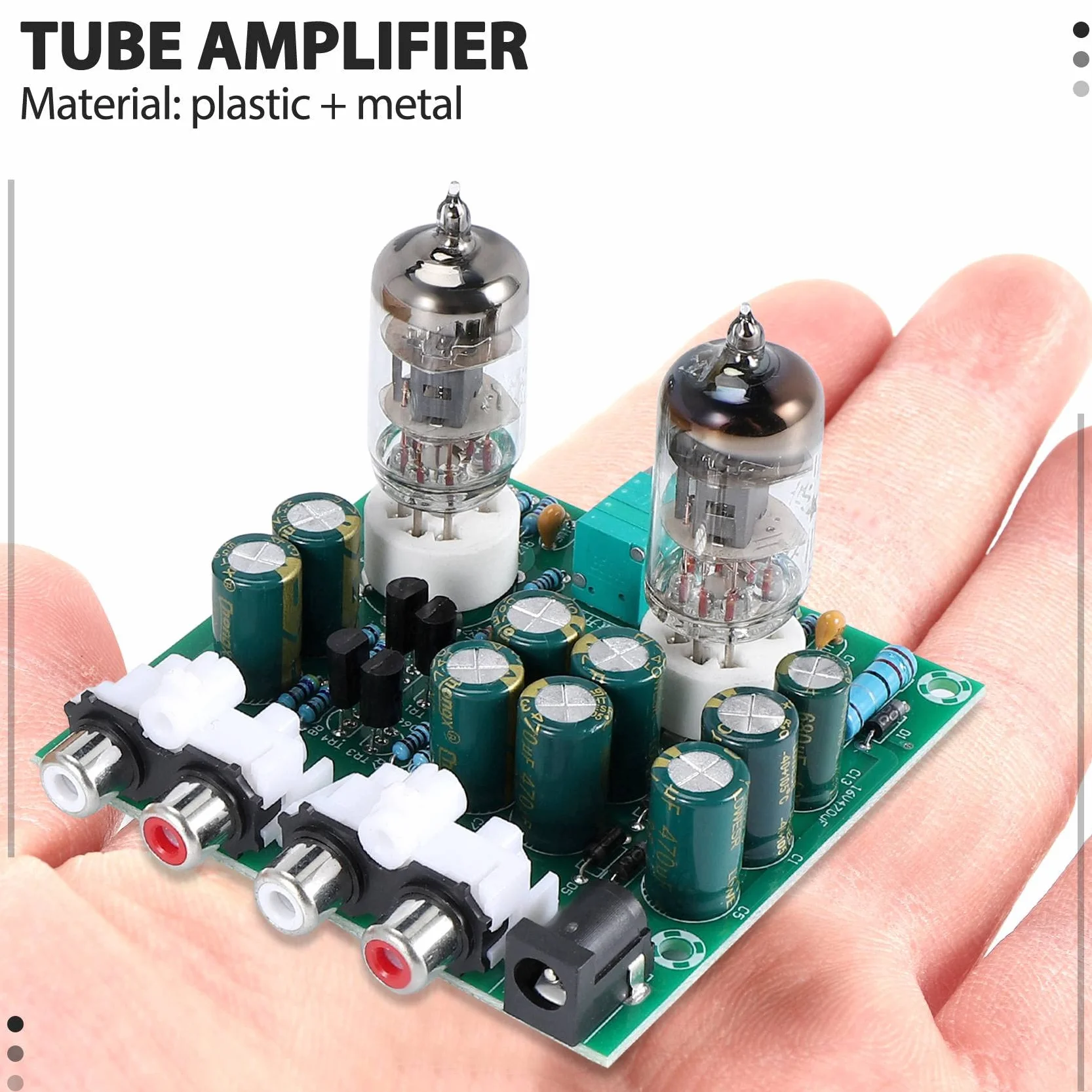 6J1 Preamplificatore Valvolare Amplificatore per Cuffie Buffer Kit DIY con Guscio Trasparente