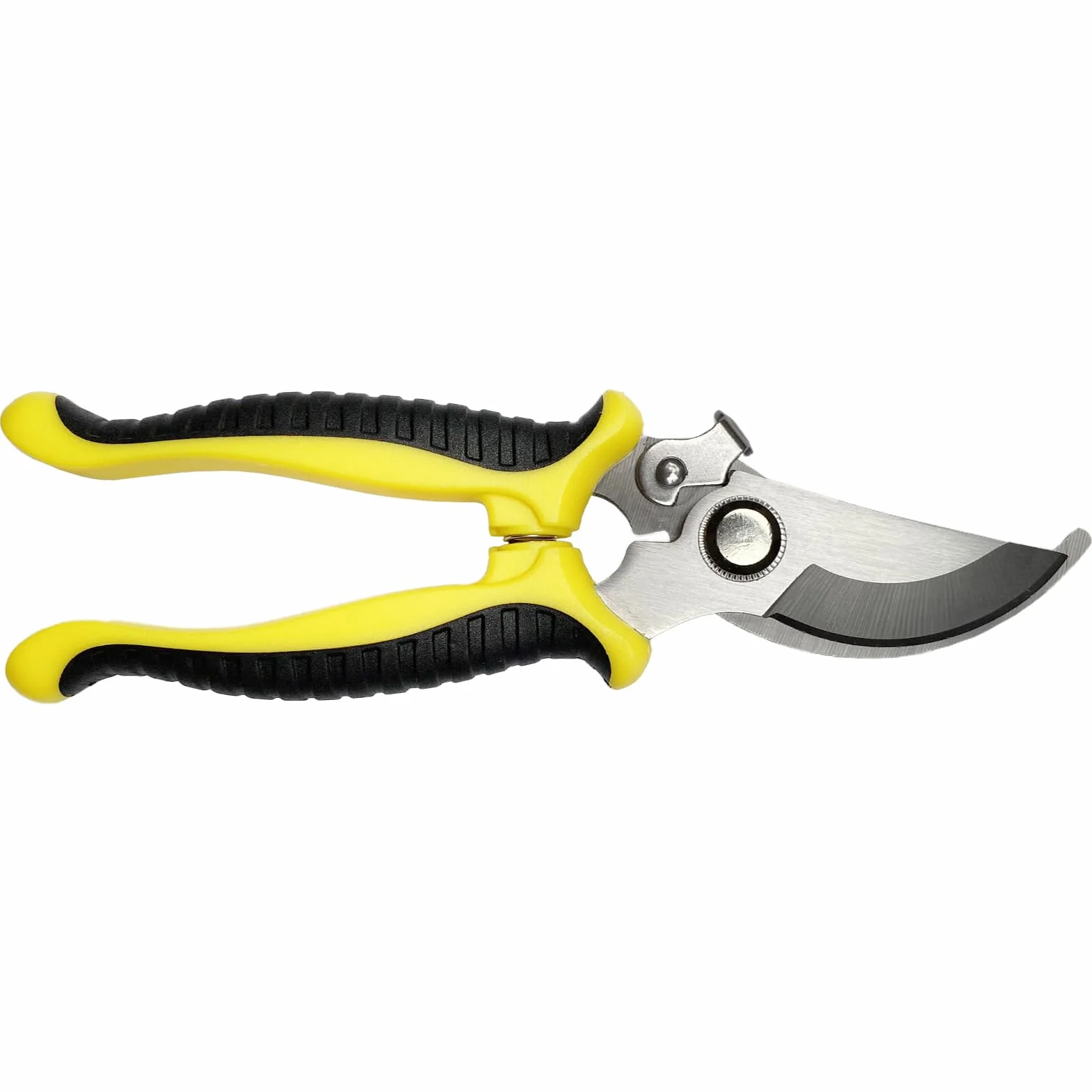 Newaner Forbici da potatura, antiscivolo con impugnatura di blocco Cesoie professionali per la riparazione di fiori giardino,forbici multifunzionali che possono tagliare rami e rattan（giallo）